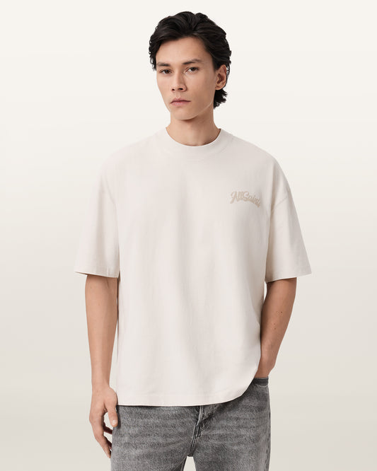 DUSK WHITE Color Odyssey SS Crew from AllSaints