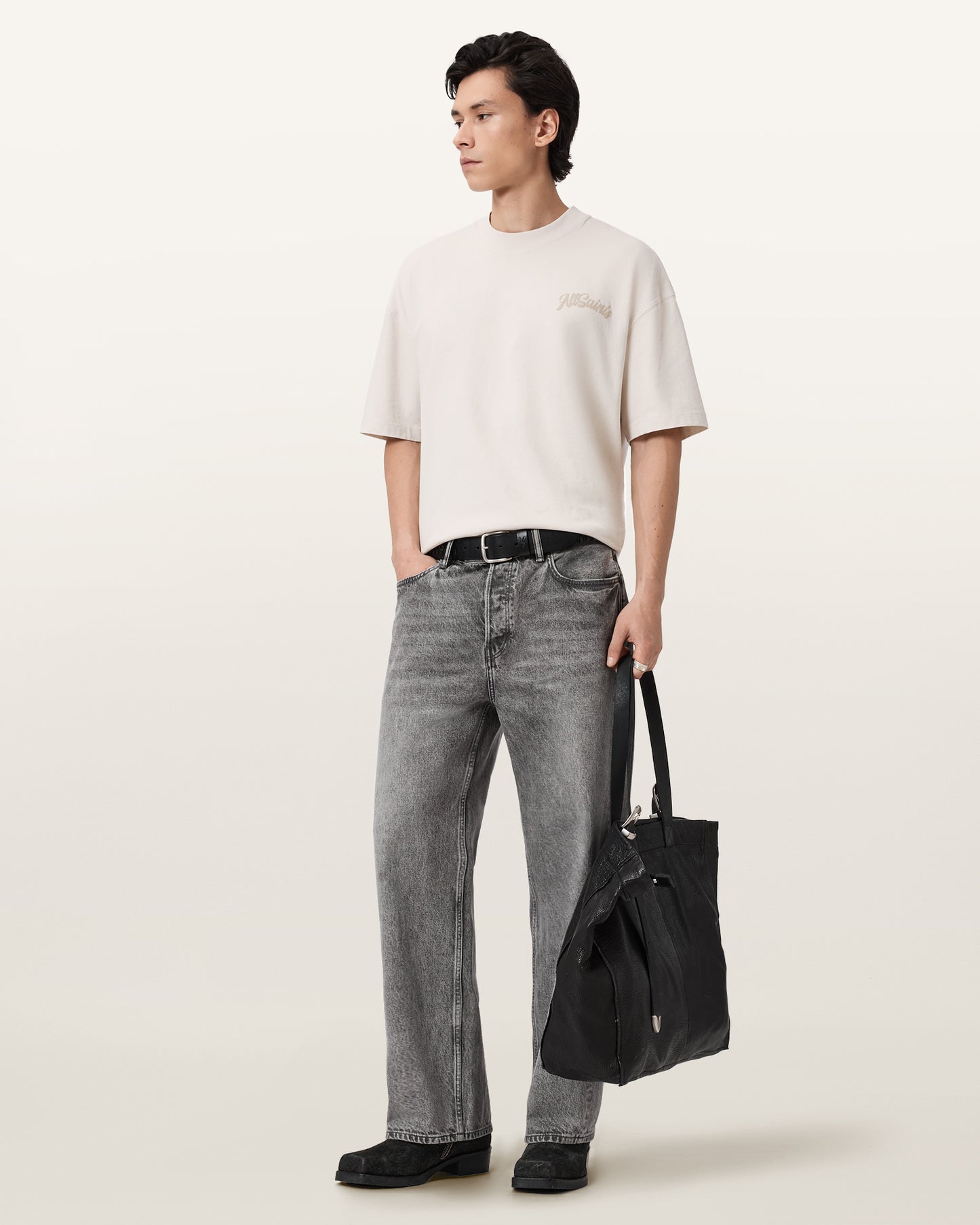 DUSK WHITE Color Odyssey SS Crew from AllSaints