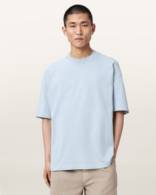 SALTON BLUE Color Odyssey SS Crew Tee from AllSaints
