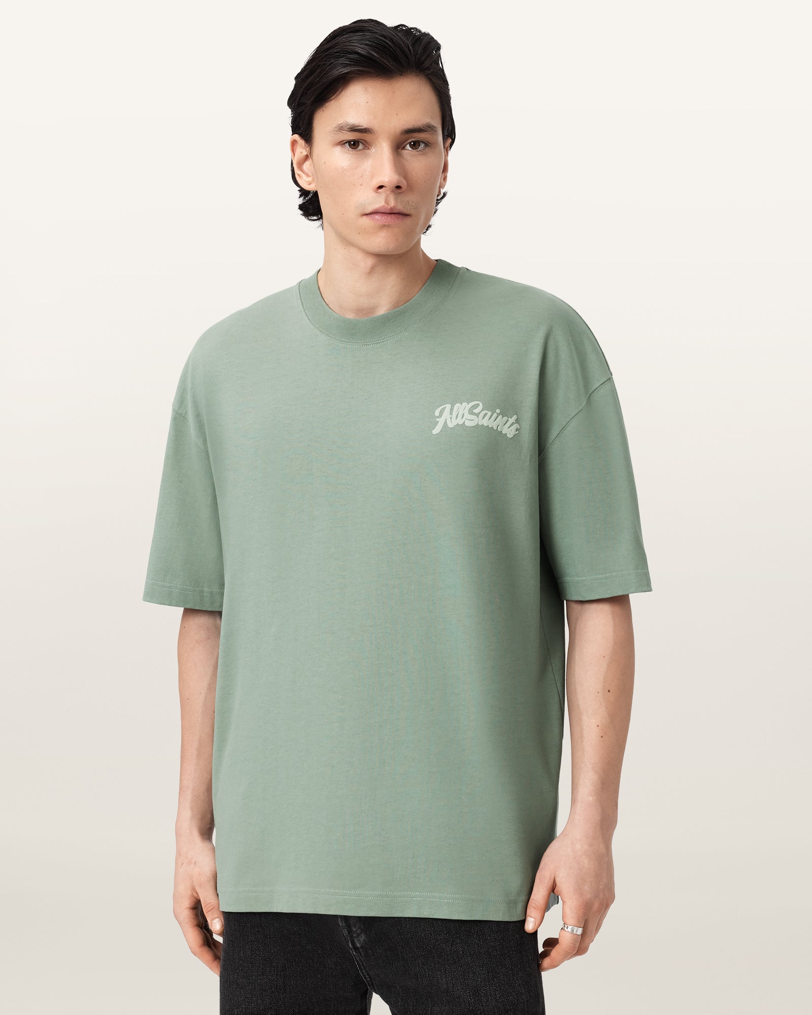 SPRING GREEN Color Odyssey SS Crew from AllSaints