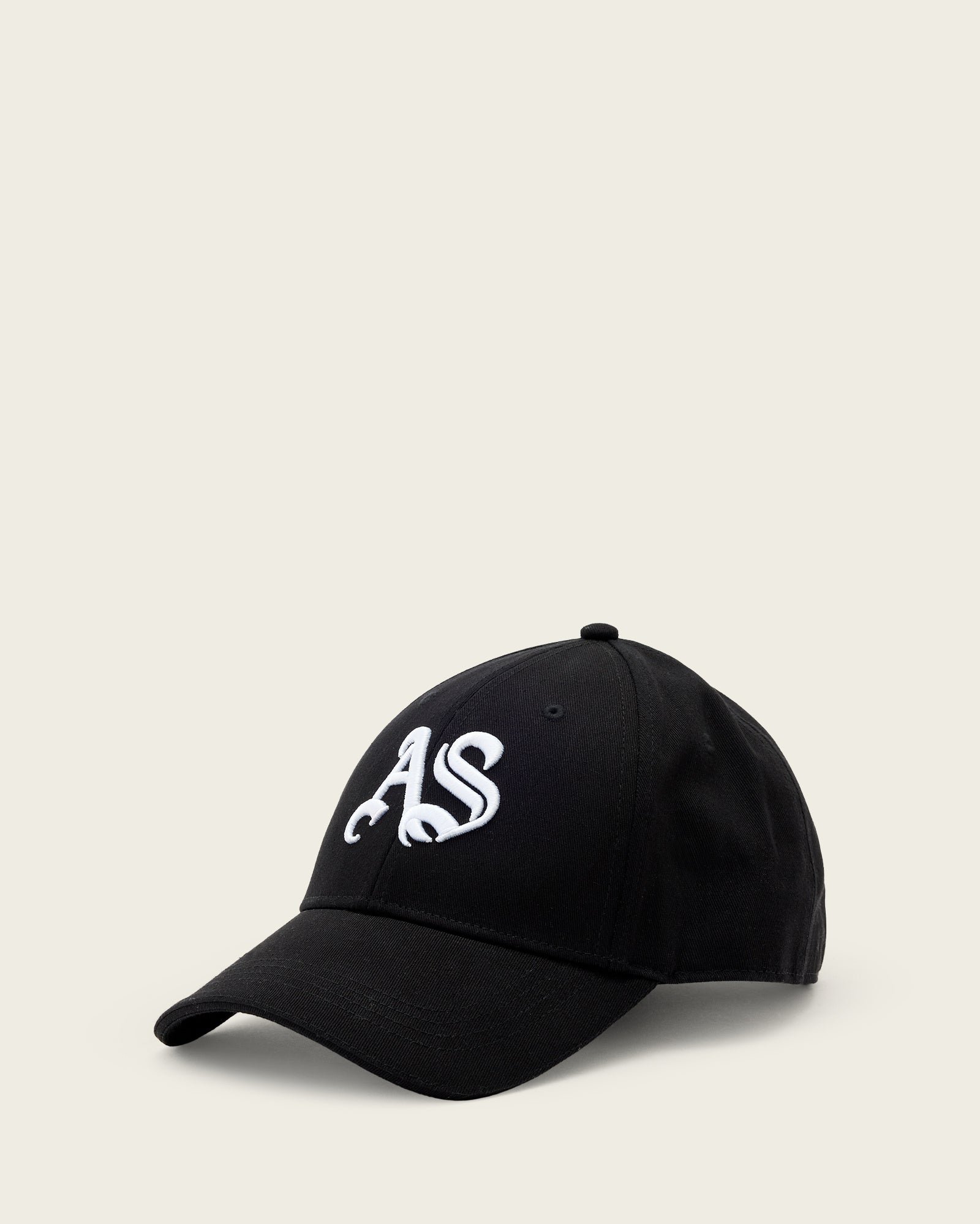 Black/White Color Gothic As Baseball Cap from AllSaints