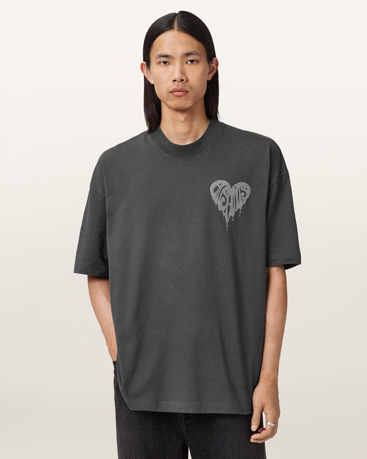 Washed Black Color Trip SS Crew from AllSaints