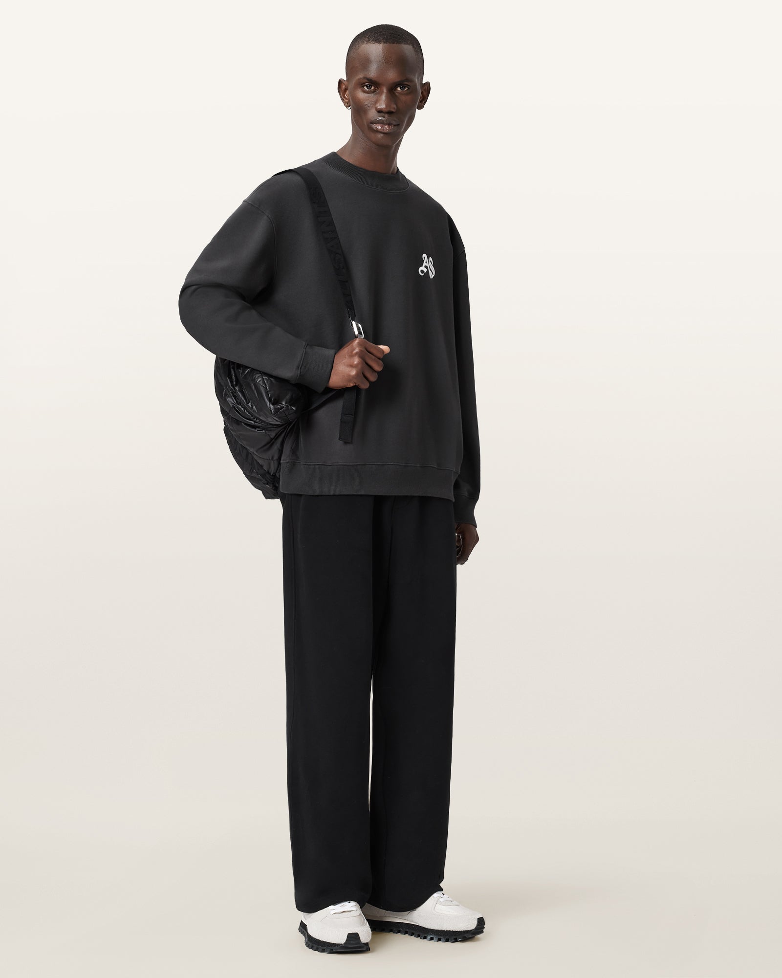 Washed Black Color Icon Crew from AllSaints