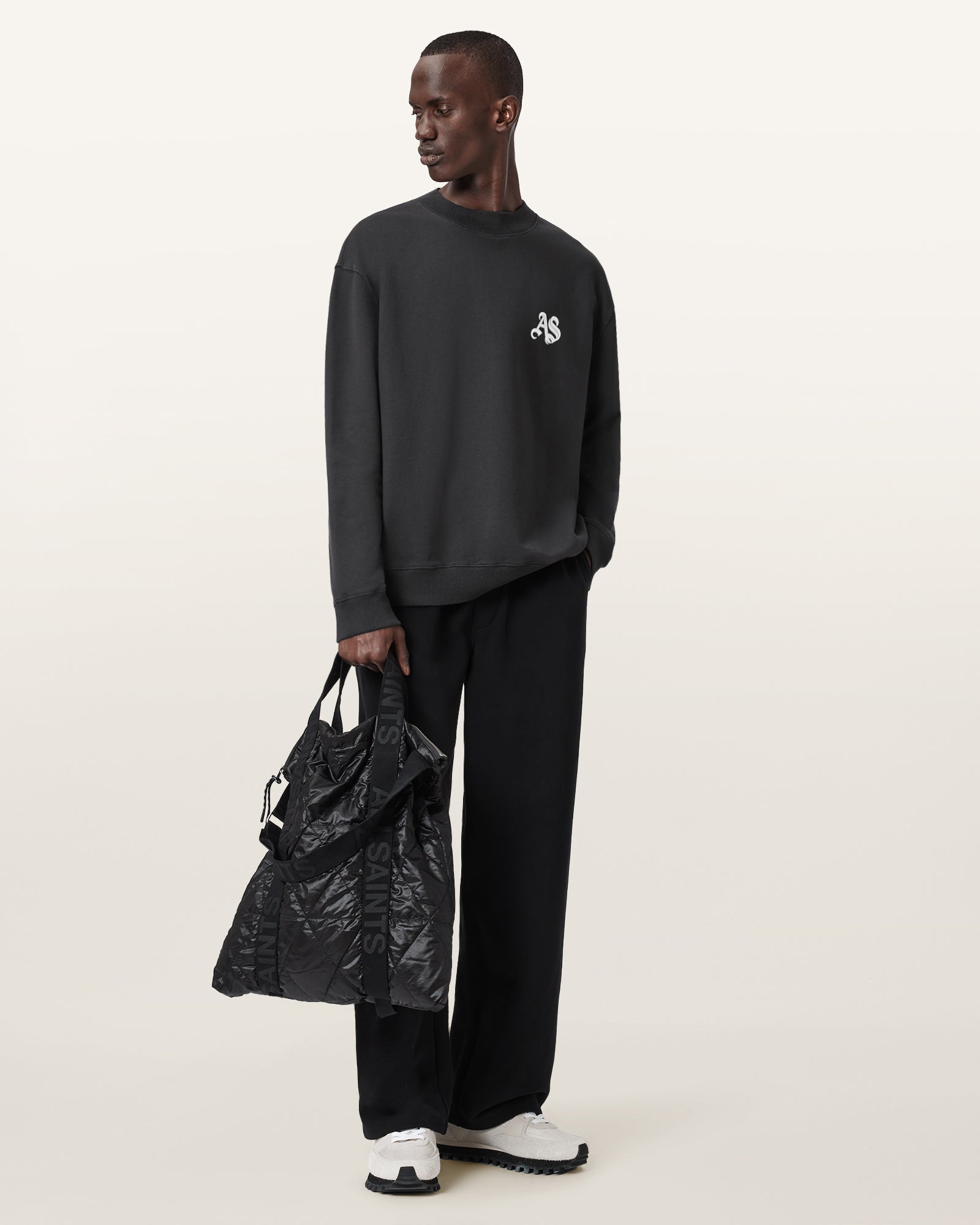Washed Black Color Icon Crew from AllSaints