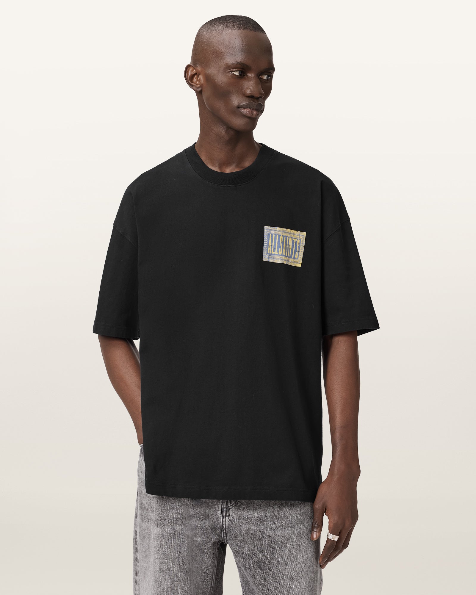 Washed Black Color Ayedee SS Crew from AllSaints