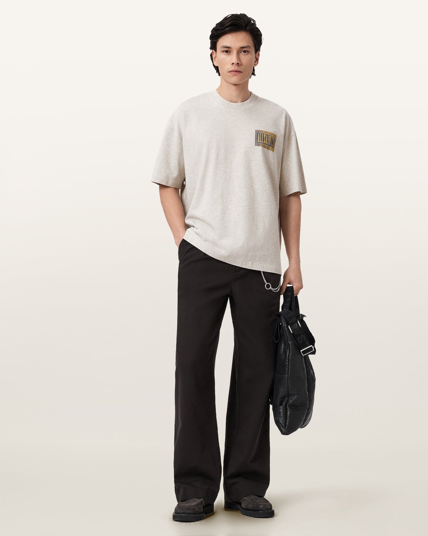 Pebble Grey Color Ayedee SS Crew from AllSaints