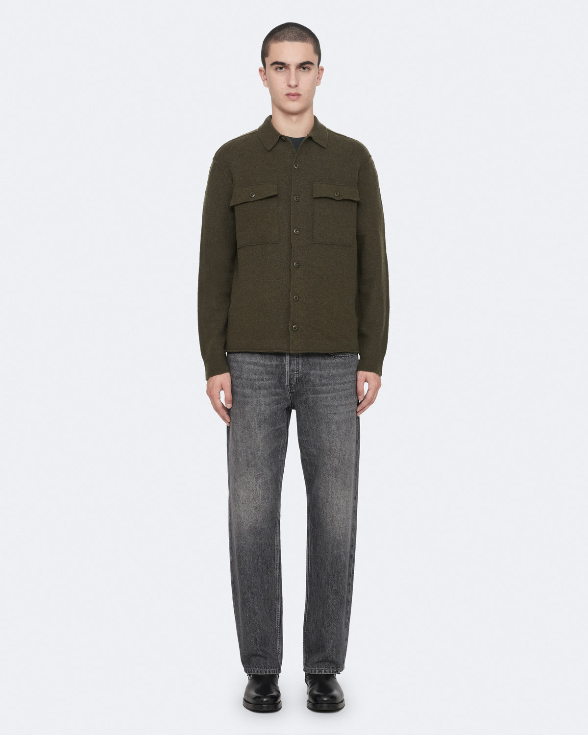 Khaki Green Color Lovi Cardigan from AllSaints