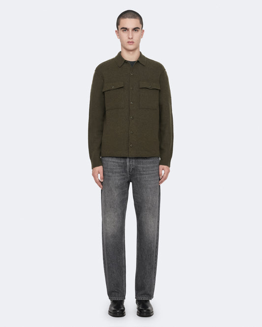 Khaki Green Color Lovi Cardigan from AllSaints