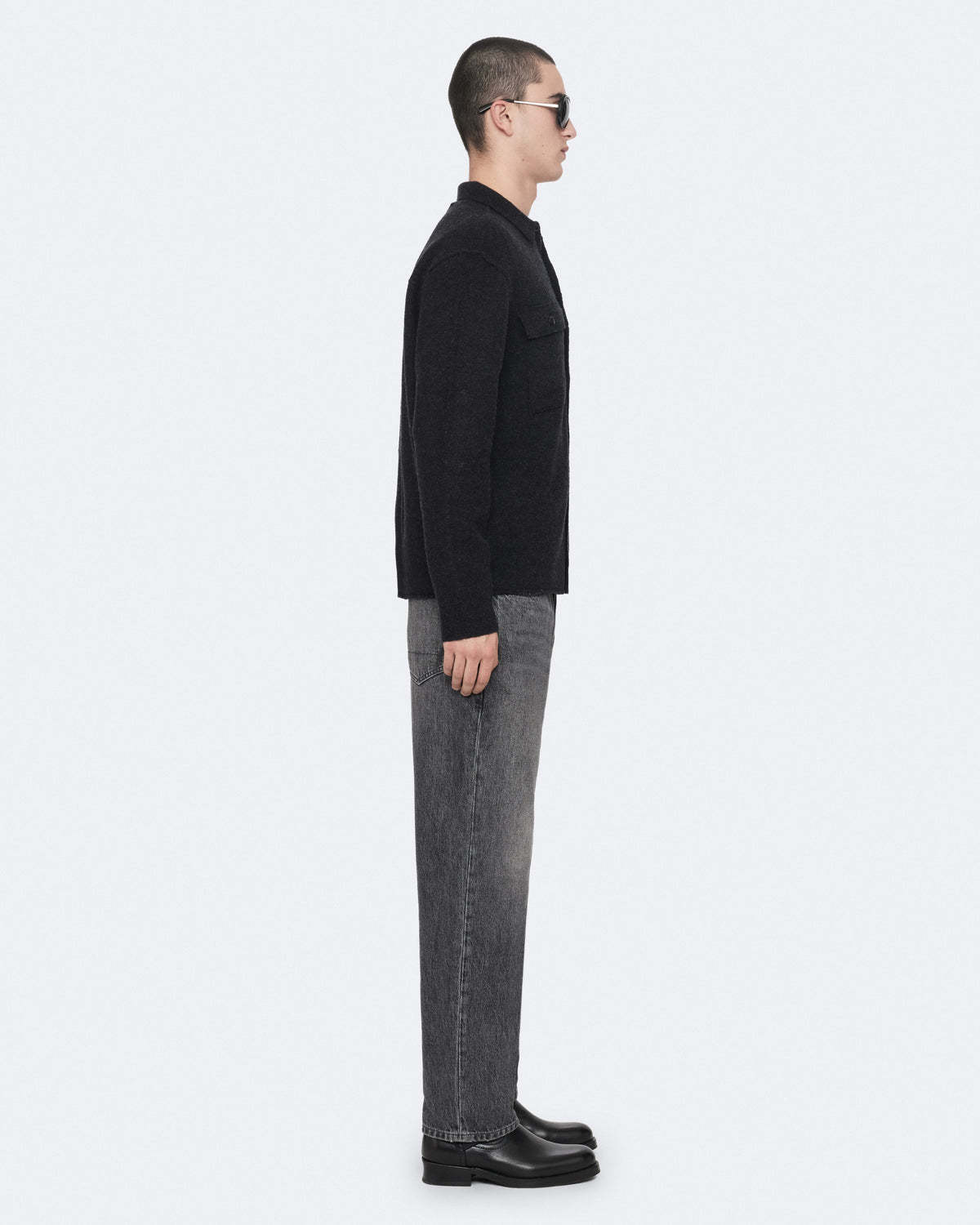 Charcoal Grey Color Lovi Cardigan from AllSaints