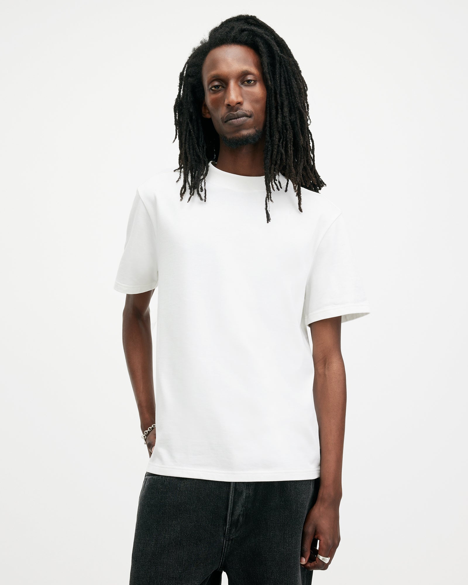 Chalk White Color Nero SS Crew from AllSaints