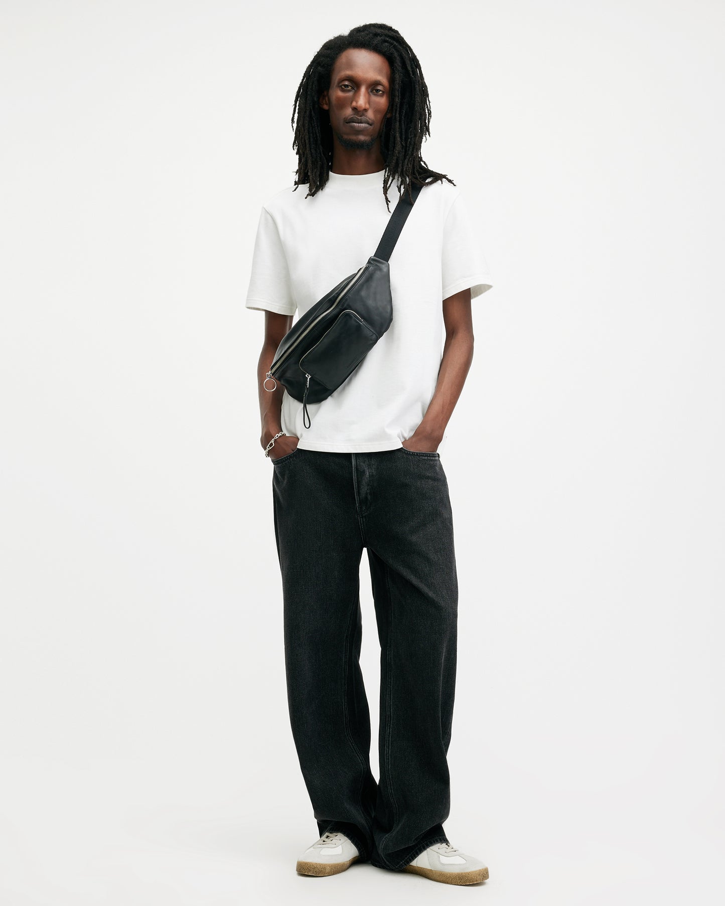 Chalk White Color Nero SS Crew from AllSaints