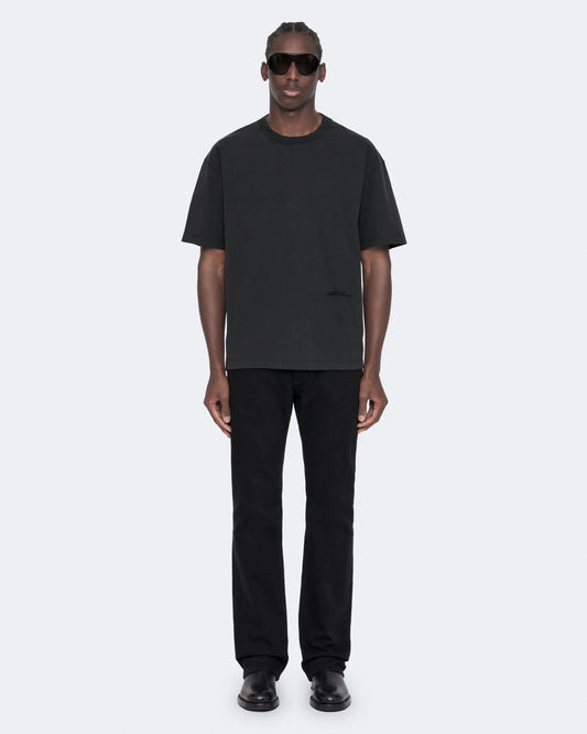 Washed Black Color Maddox SS Crew Tee from AllSaints