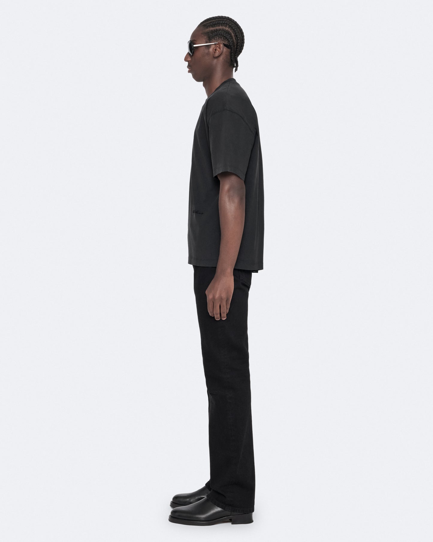 Washed Black Color Maddox SS Crew Tee from AllSaints