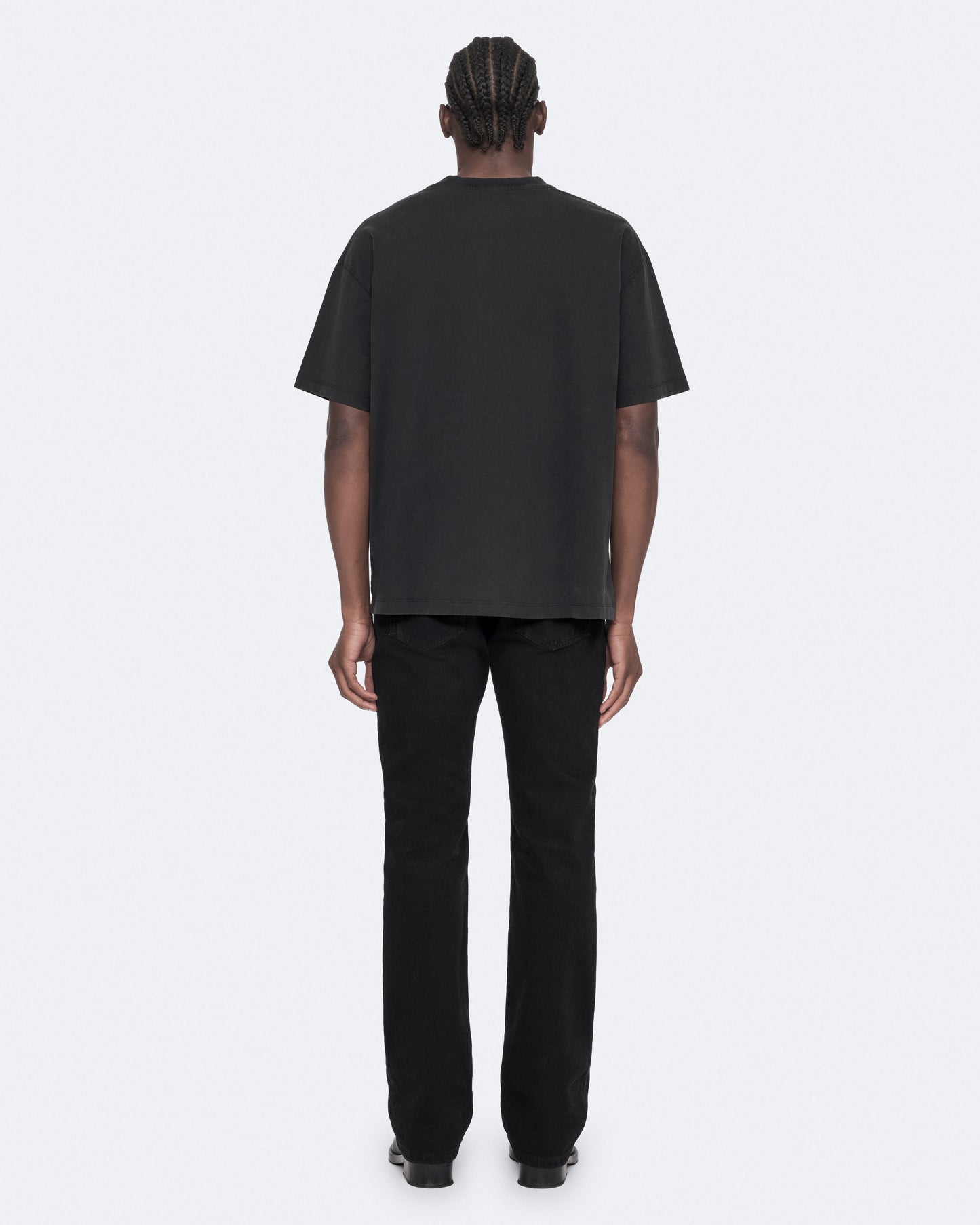 Washed Black Color Maddox SS Crew Tee from AllSaints