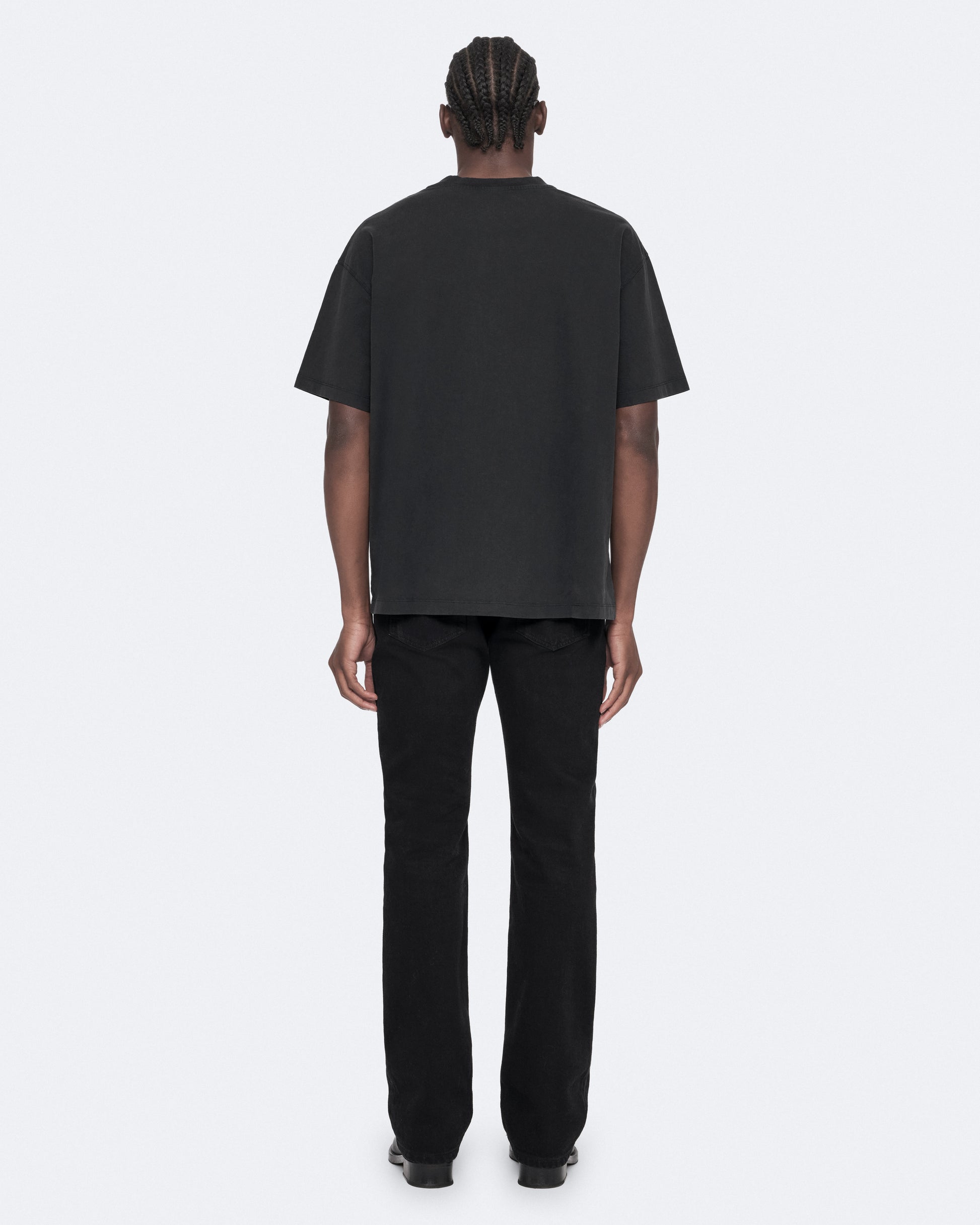 Washed Black Color Maddox SS Crew Tee from AllSaints