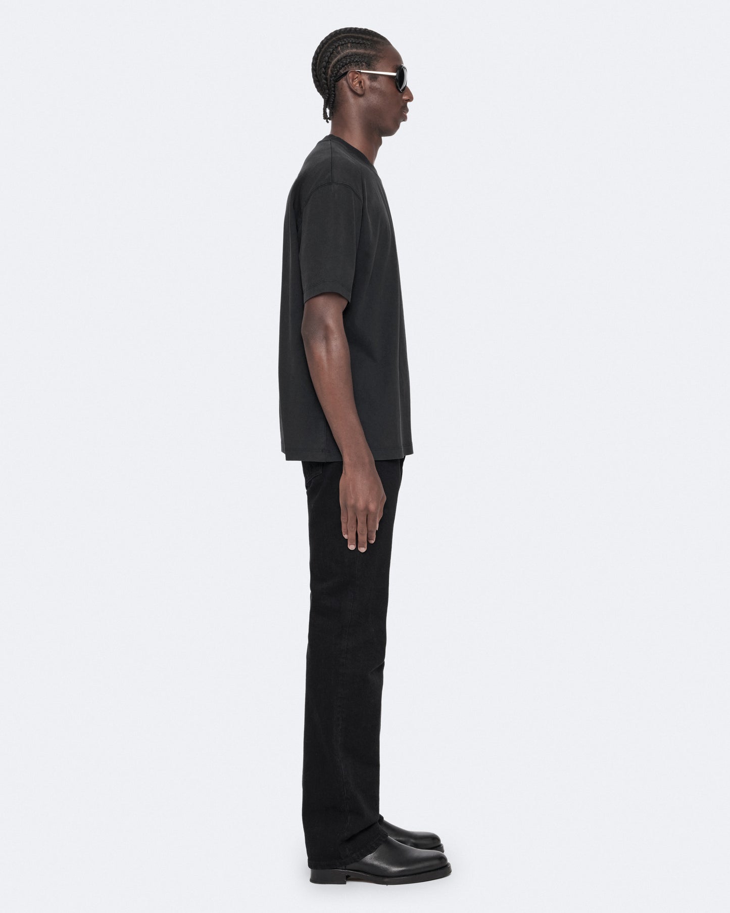 Washed Black Color Maddox SS Crew Tee from AllSaints
