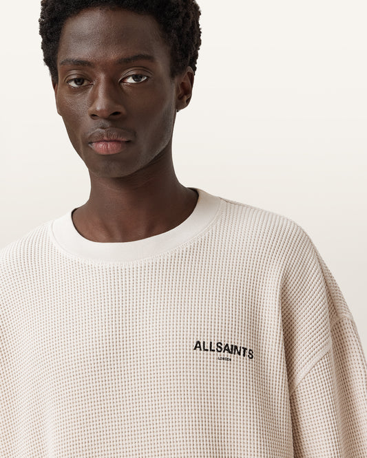 SMOKE WHITE Color Sect LS Crew from AllSaints
