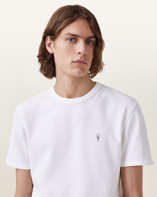 Chalk White Color Ellis SS Crew Tee from AllSaints