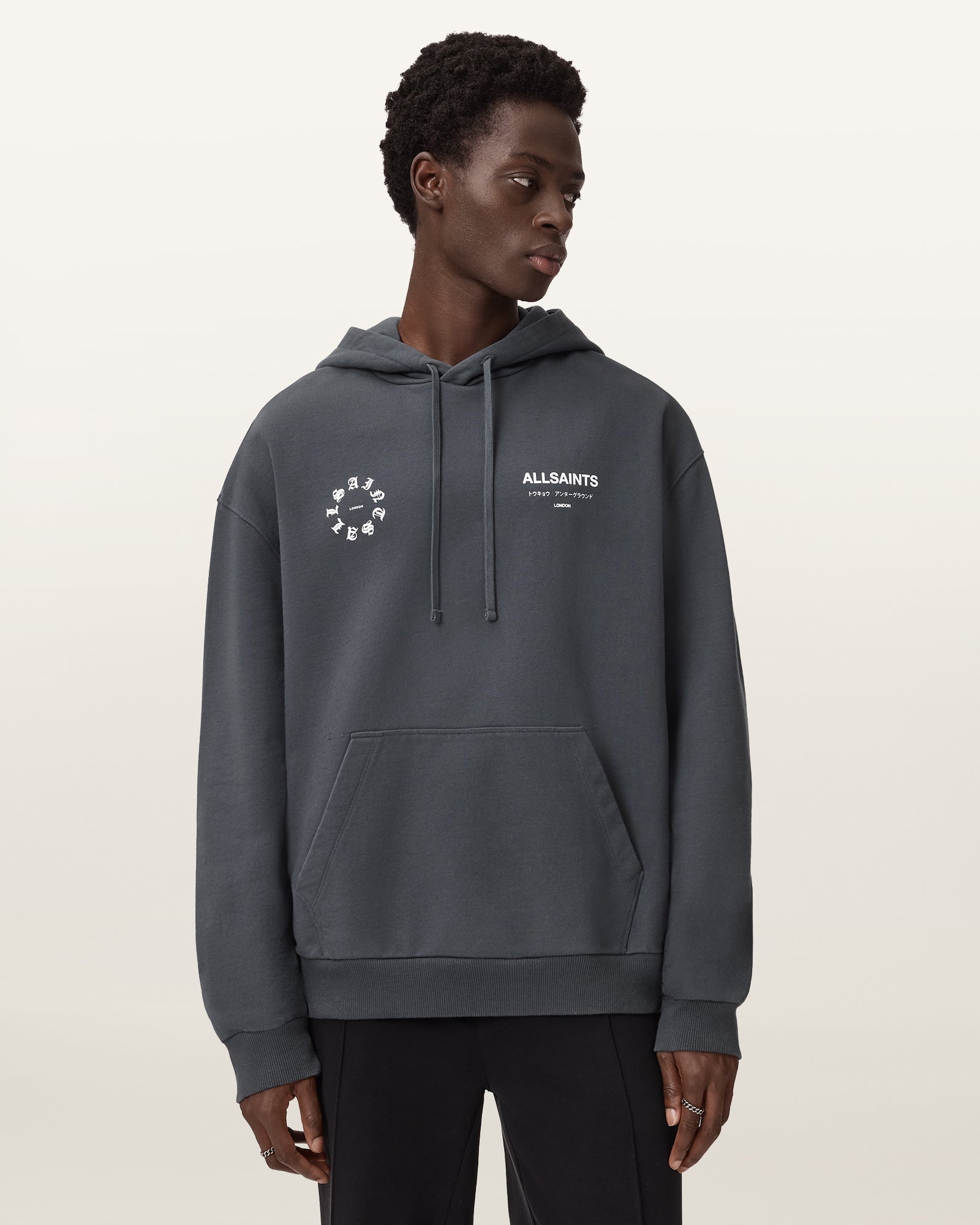 Washed Black Color Kindred Oth Hoody from AllSaints