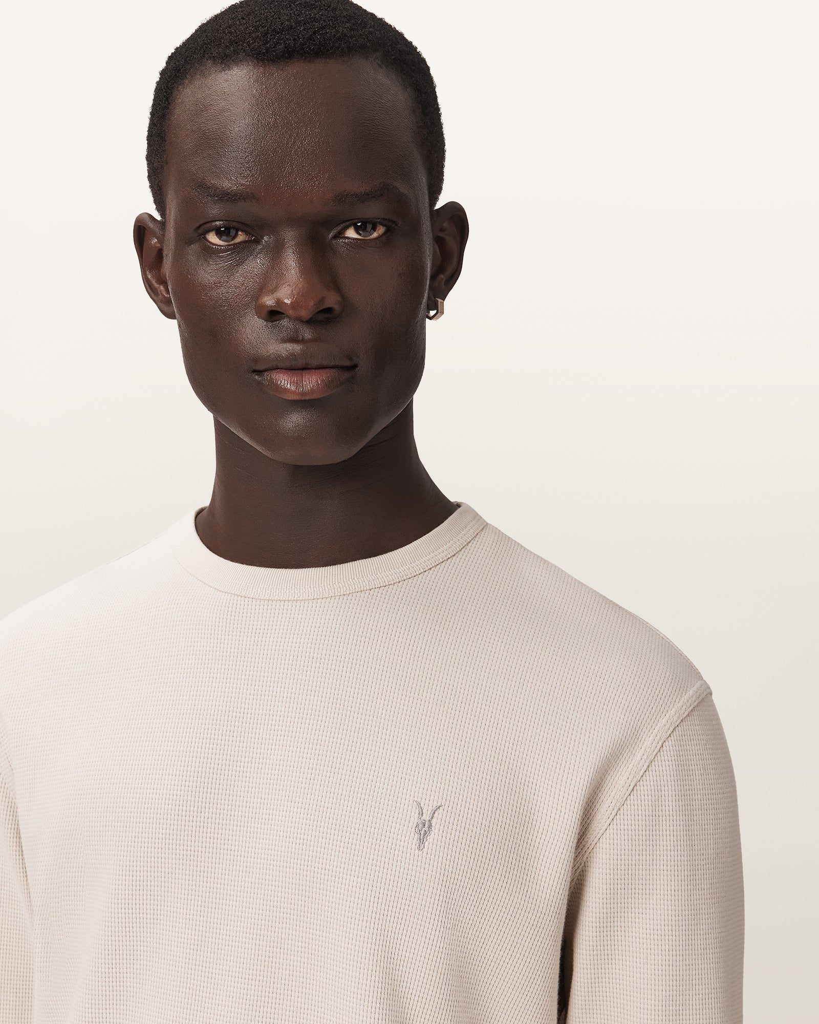 BIRCH WHITE Color Ellis LS Crew from AllSaints