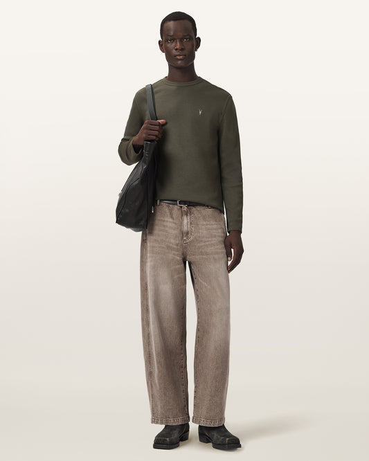 WILD GREEN Color Ellis LS Crew Tee from AllSaints