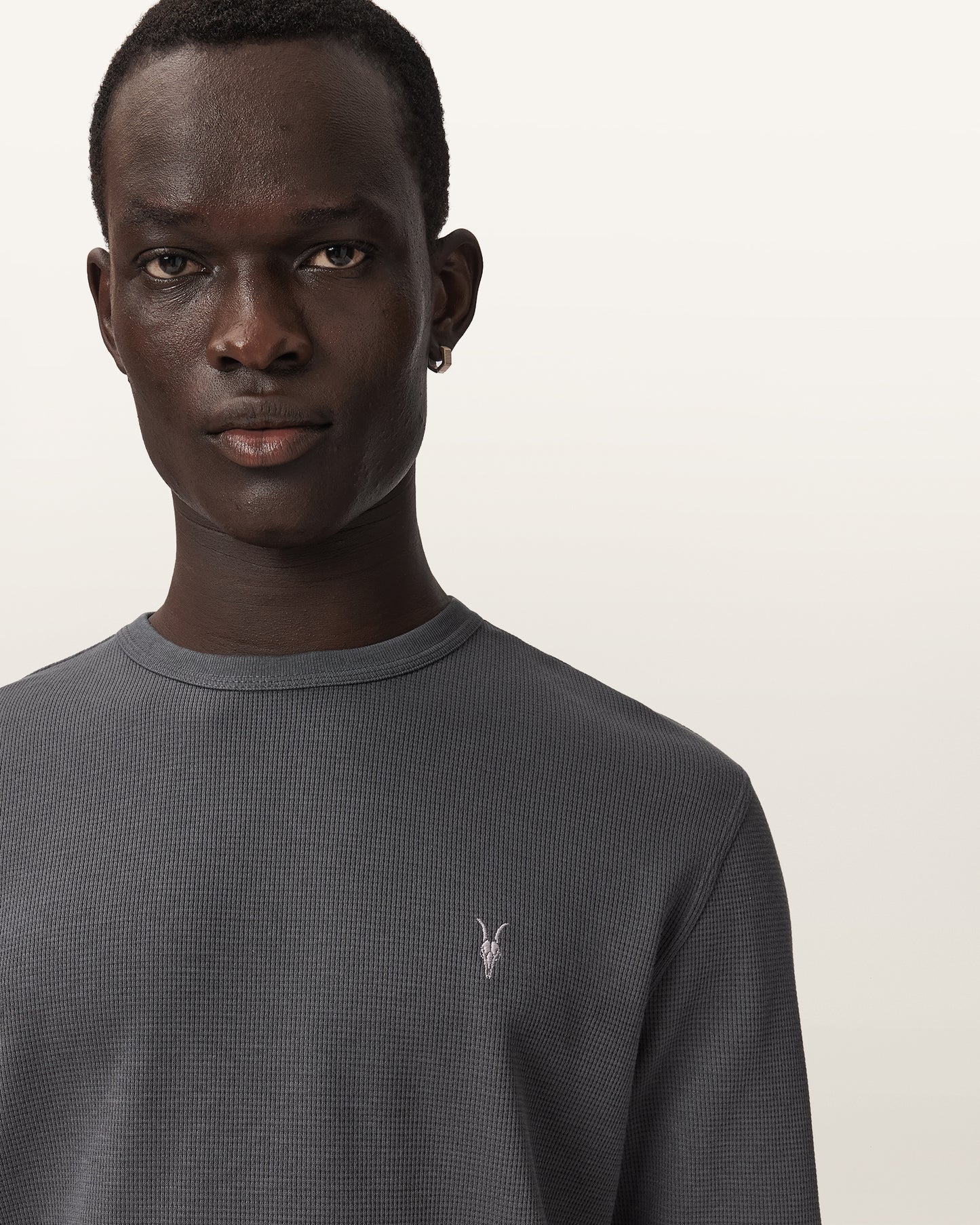 CARTER GREY Color Ellis LS Crew from AllSaints