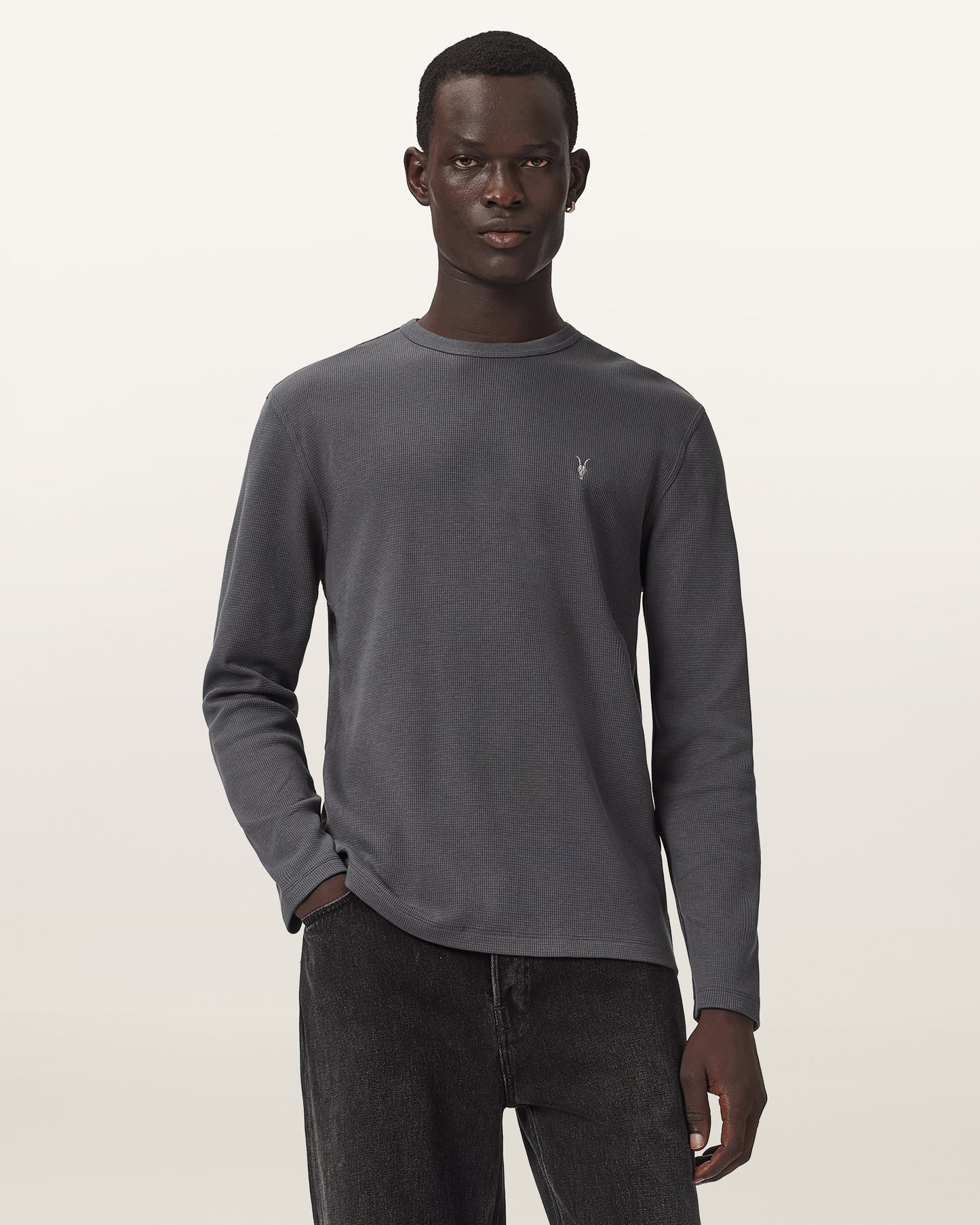 CARTER GREY Color Ellis LS Crew from AllSaints