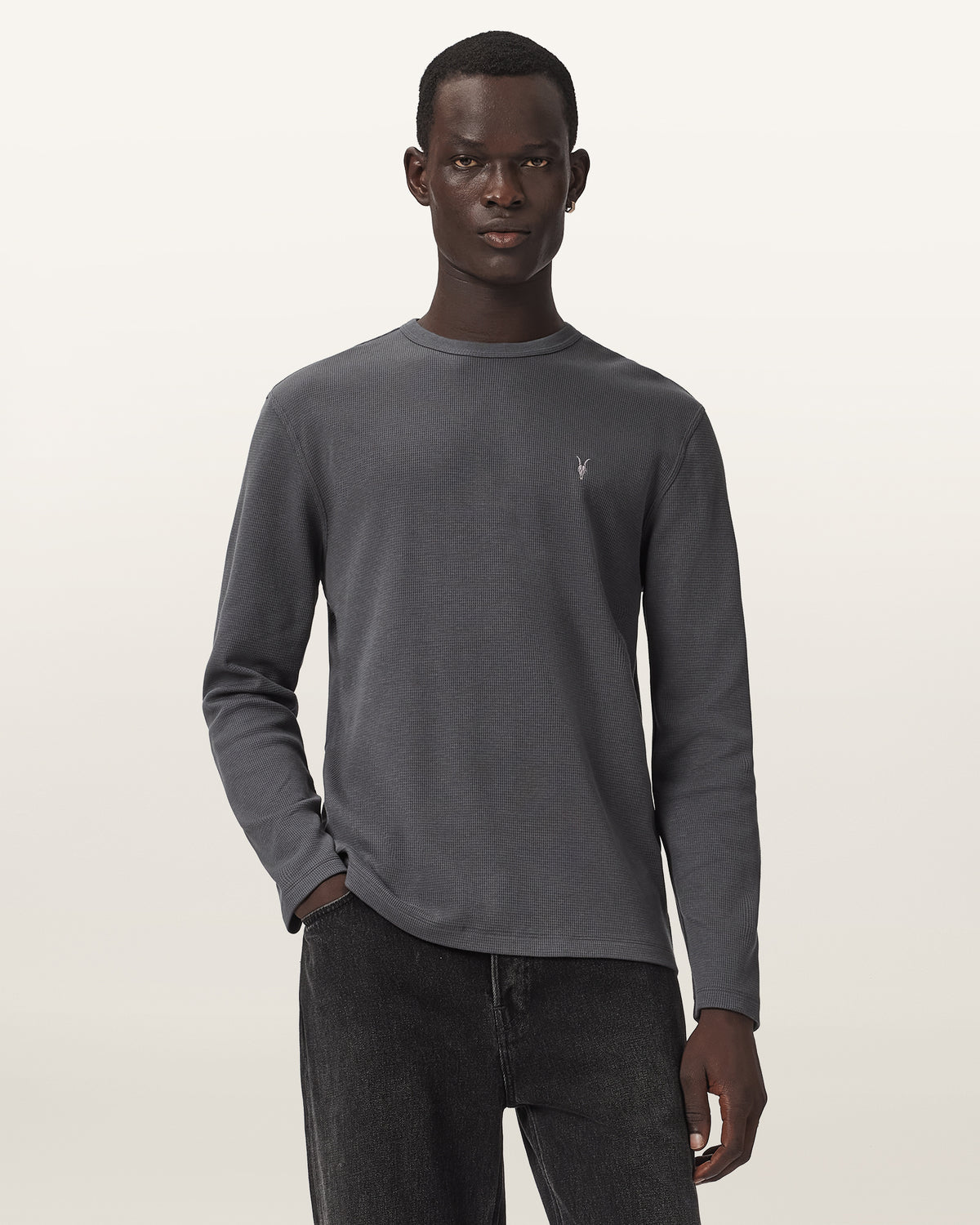 CARTER GREY Color Ellis LS Crew from AllSaints