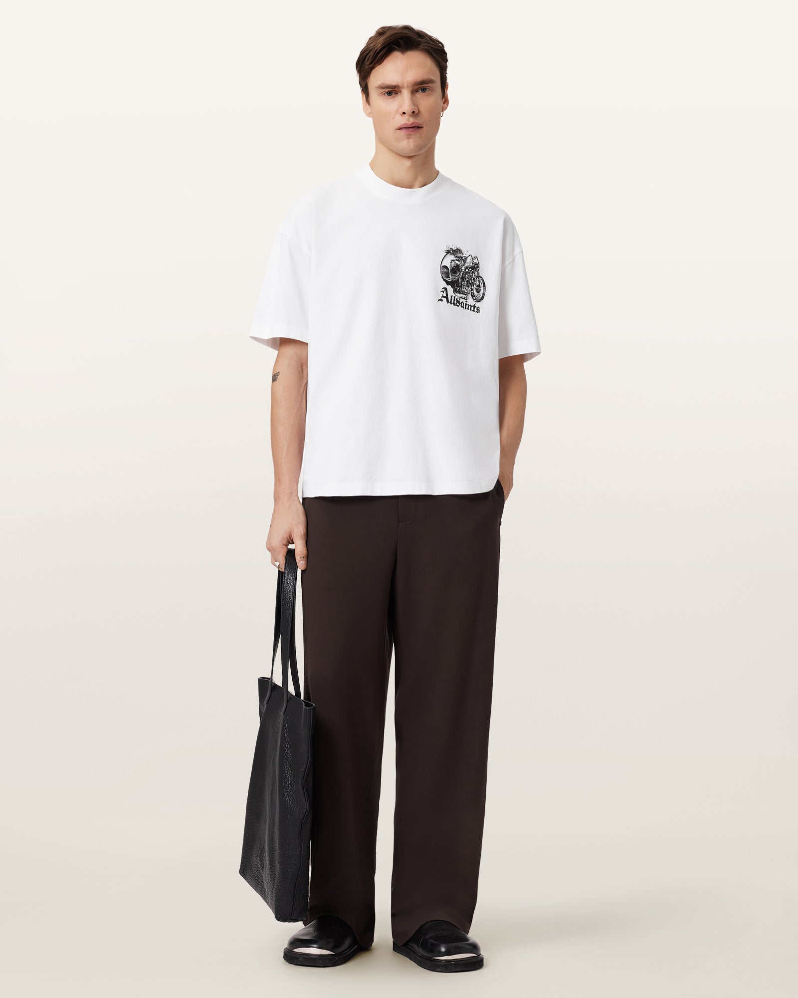 Optic White Color Panhead SS Crew from AllSaints