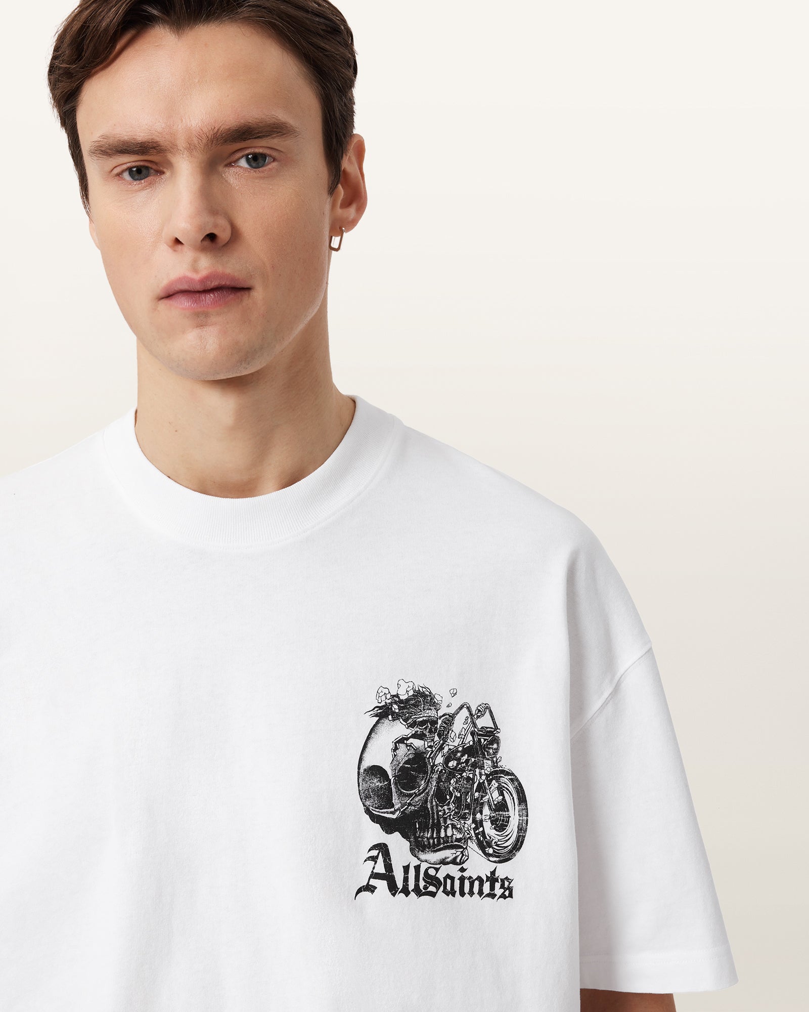 Optic White Color Panhead SS Crew from AllSaints