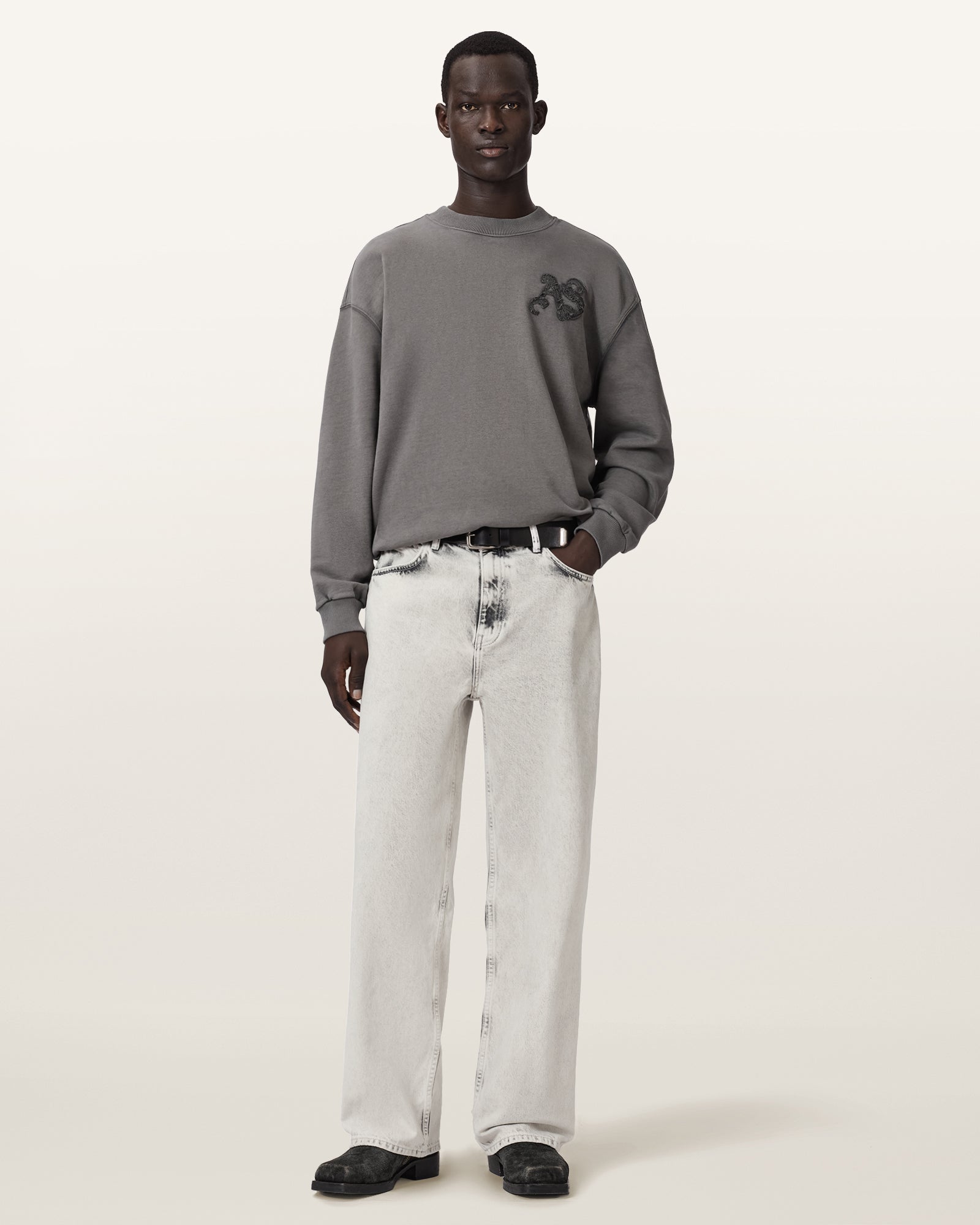 Washed Grey Color Lenny Jean from AllSaints