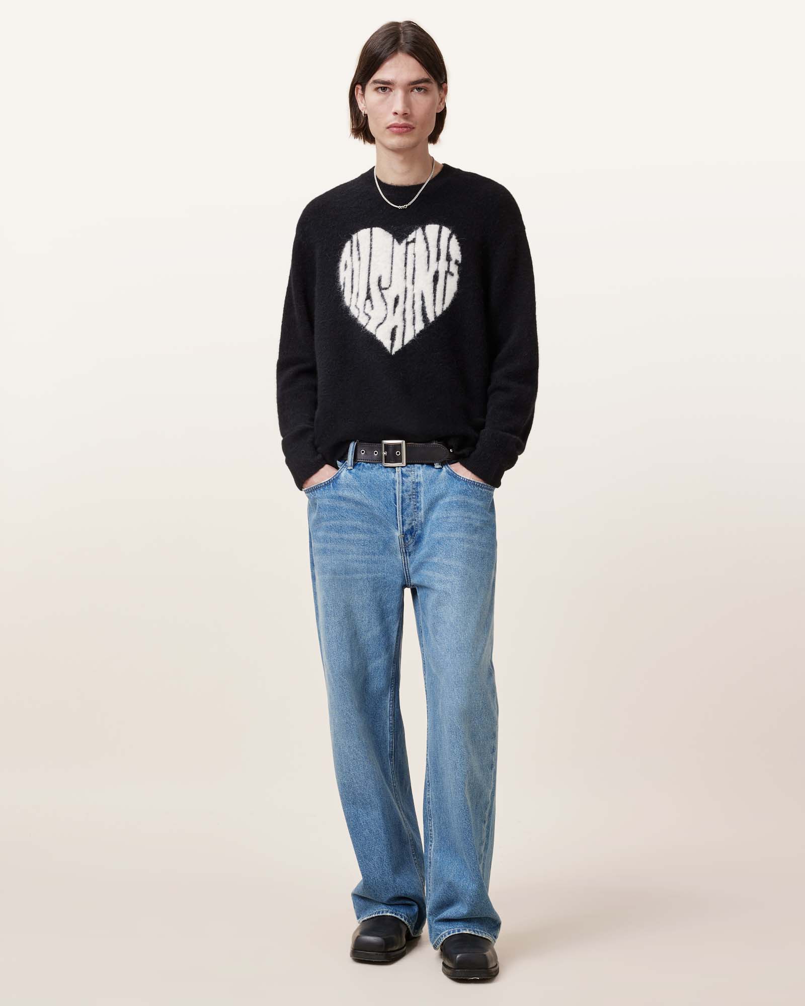 Black Color Bubble Saints Crew from AllSaints