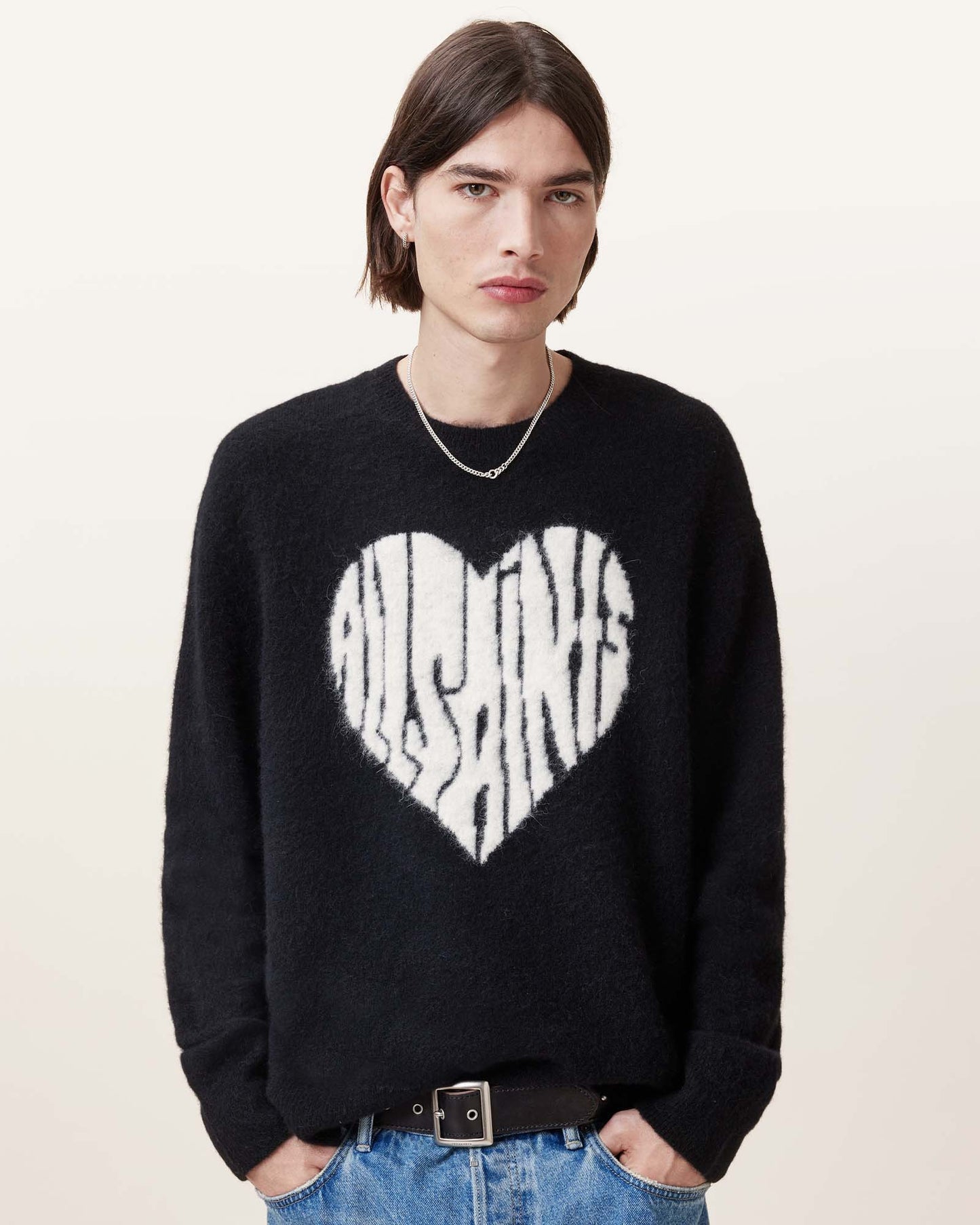 Black Color Bubble Saints Crew from AllSaints