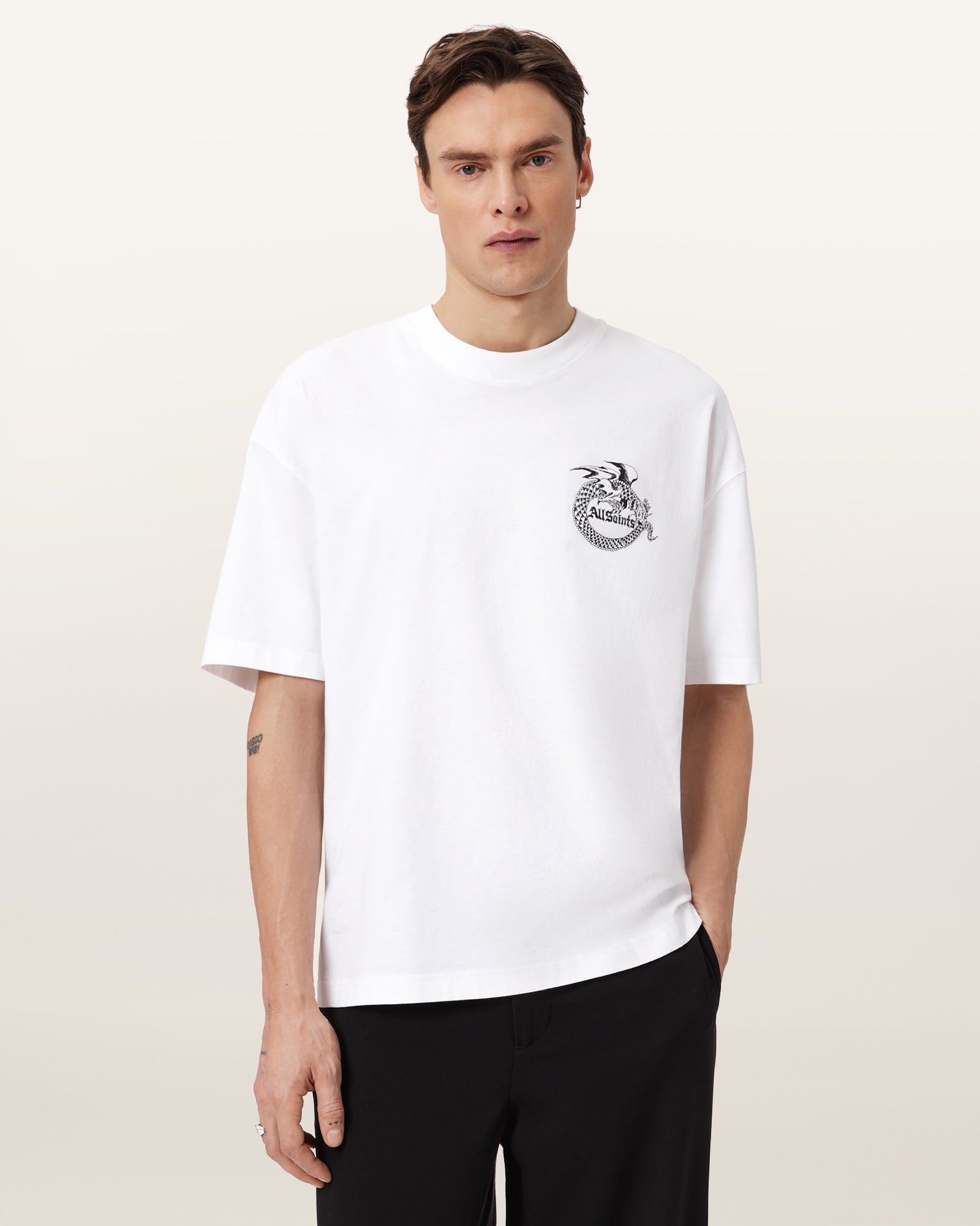 Optic White Color Terra SS Crew from AllSaints