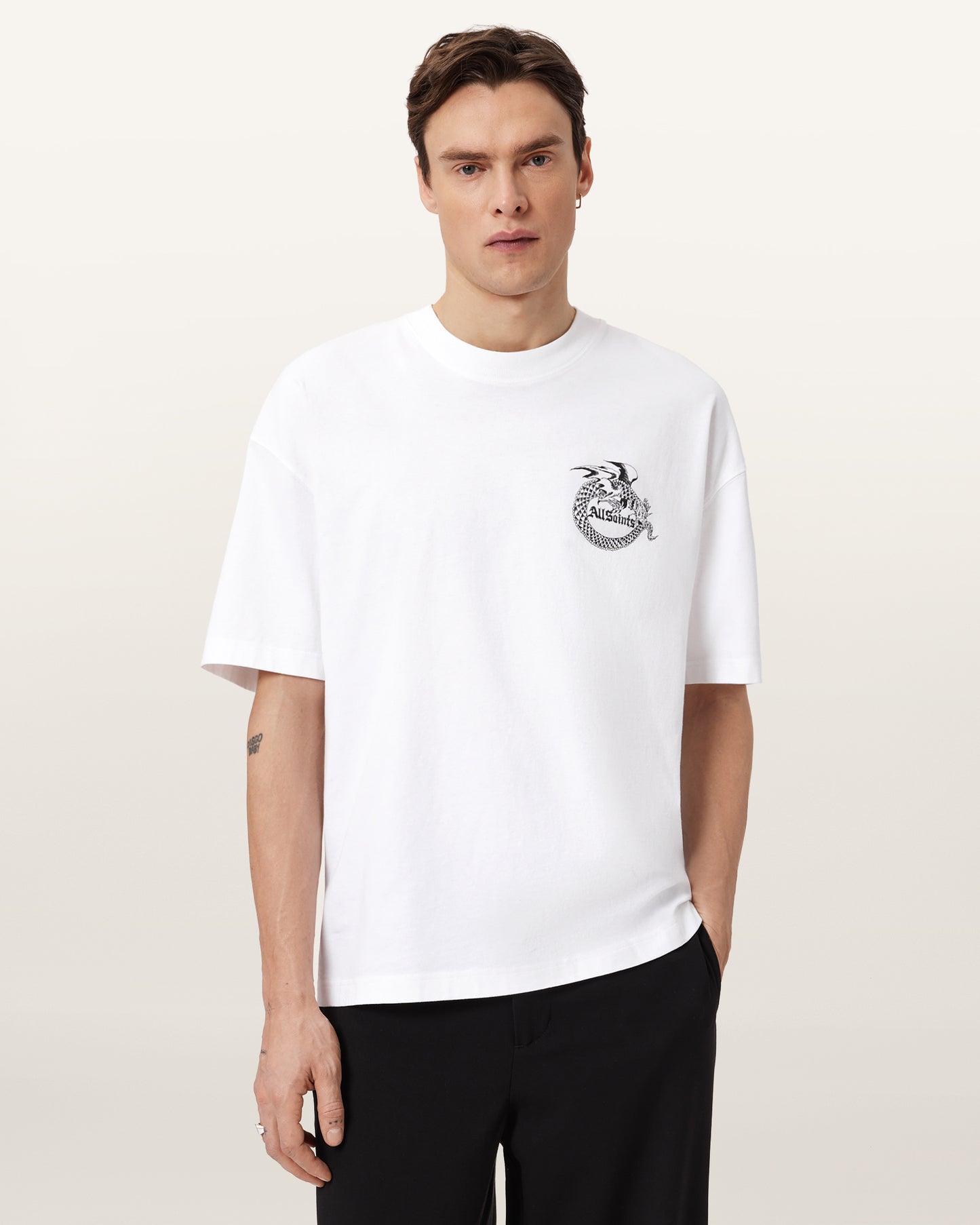 Optic White Color Terra SS Crew from AllSaints