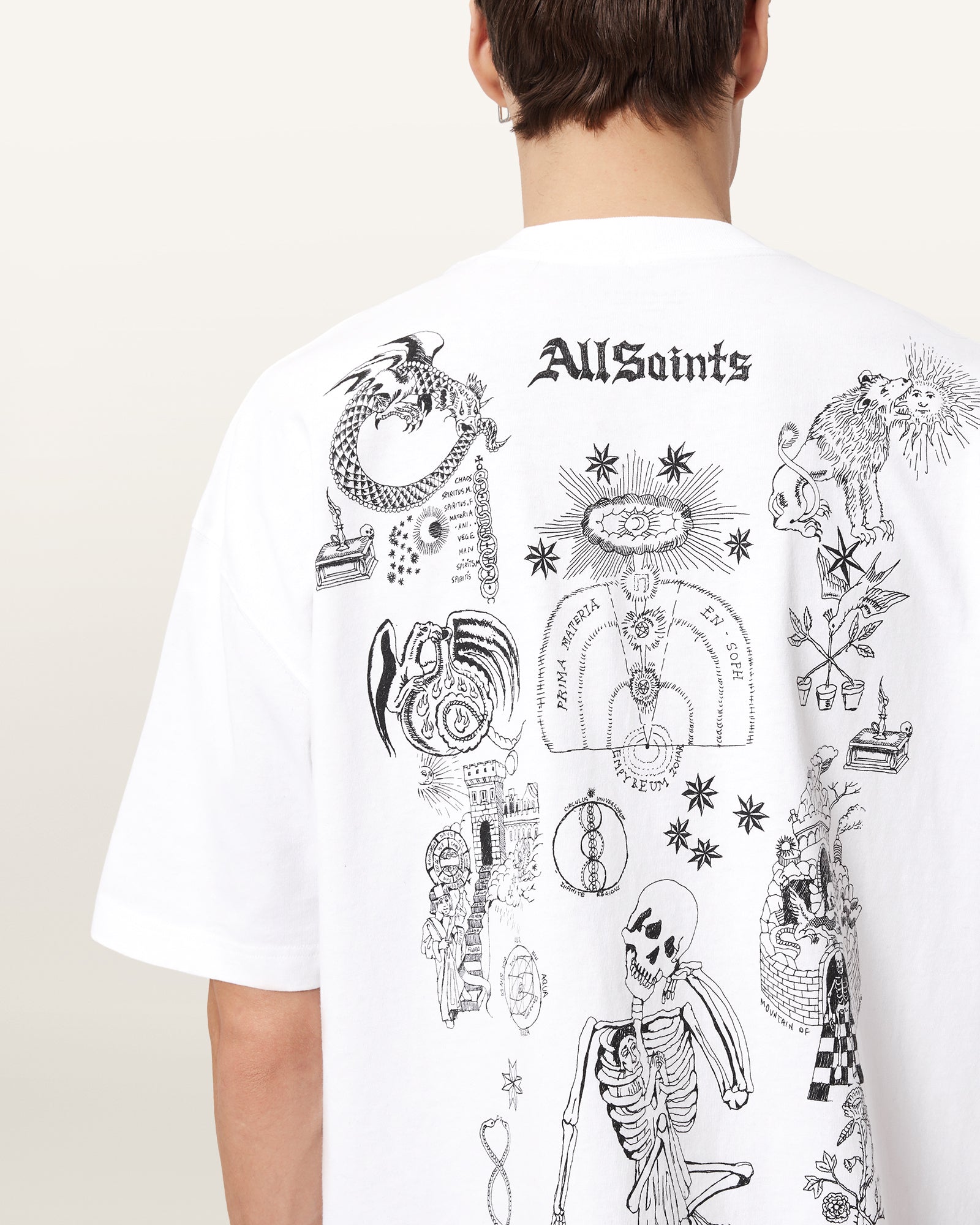 Optic White Color Terra SS Crew from AllSaints
