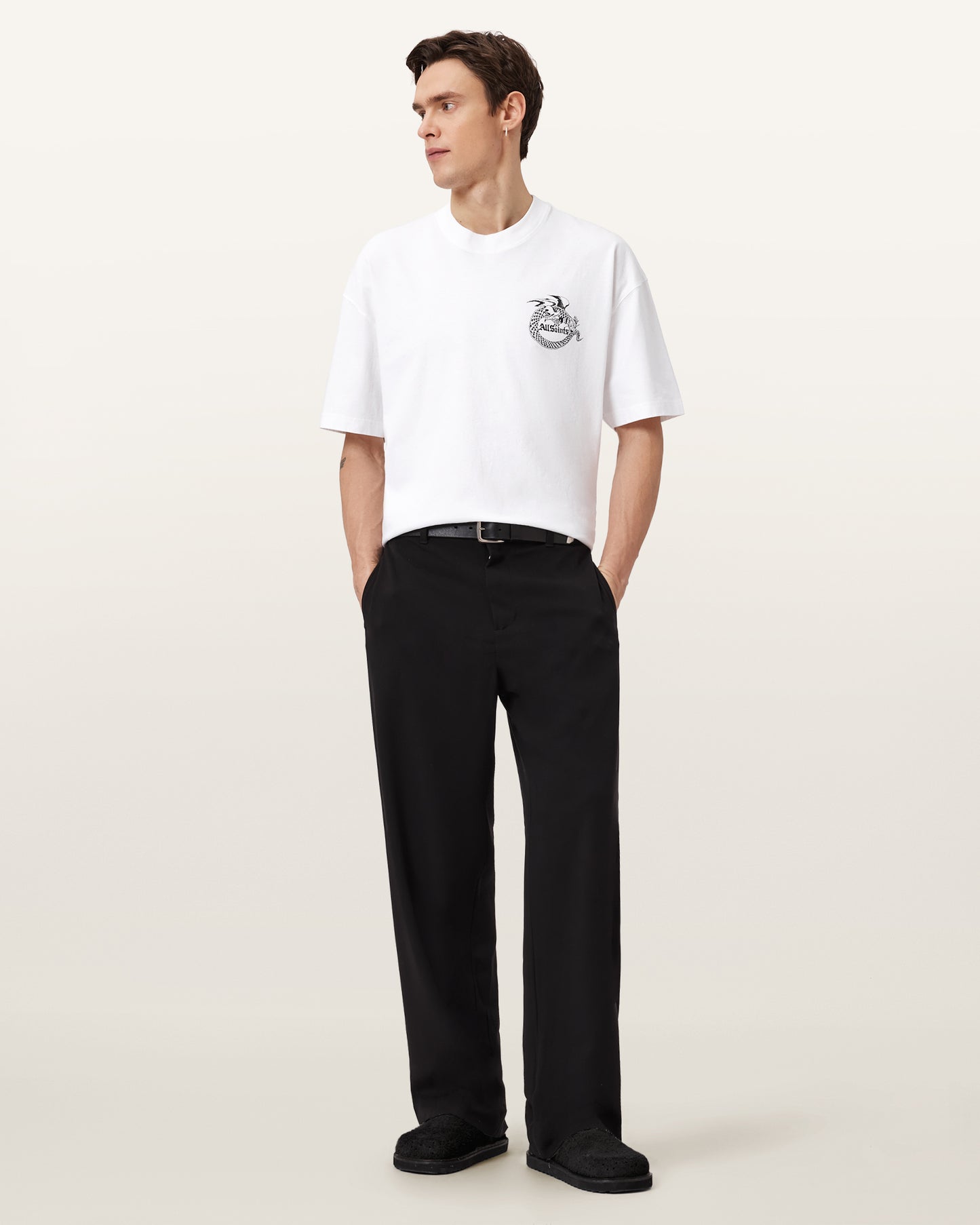 Optic White Color Terra SS Crew from AllSaints