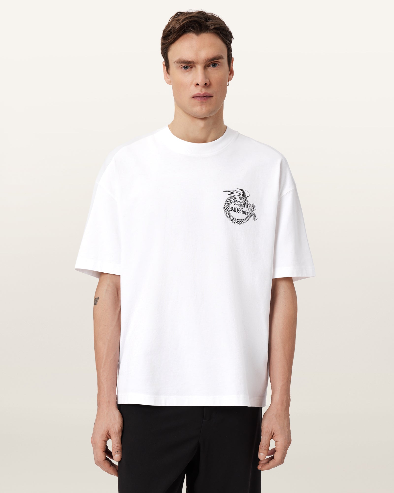 Optic White Color Terra SS Crew from AllSaints