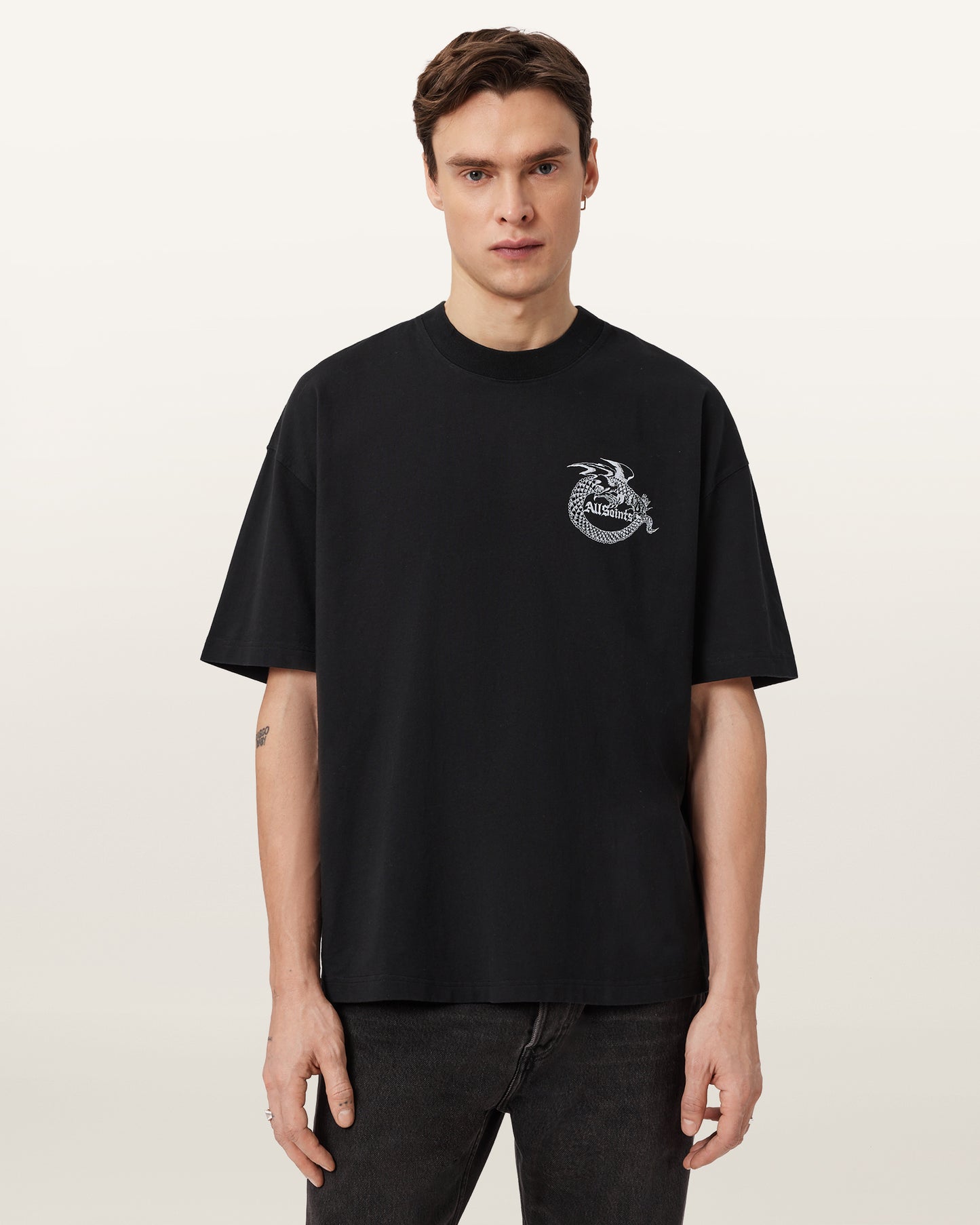 Jet Black Color Terra SS Crew from AllSaints