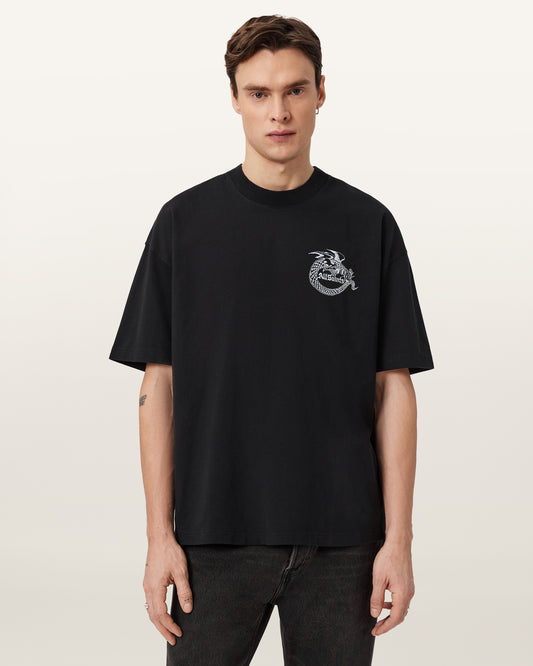 Jet Black Color Terra SS Crew from AllSaints