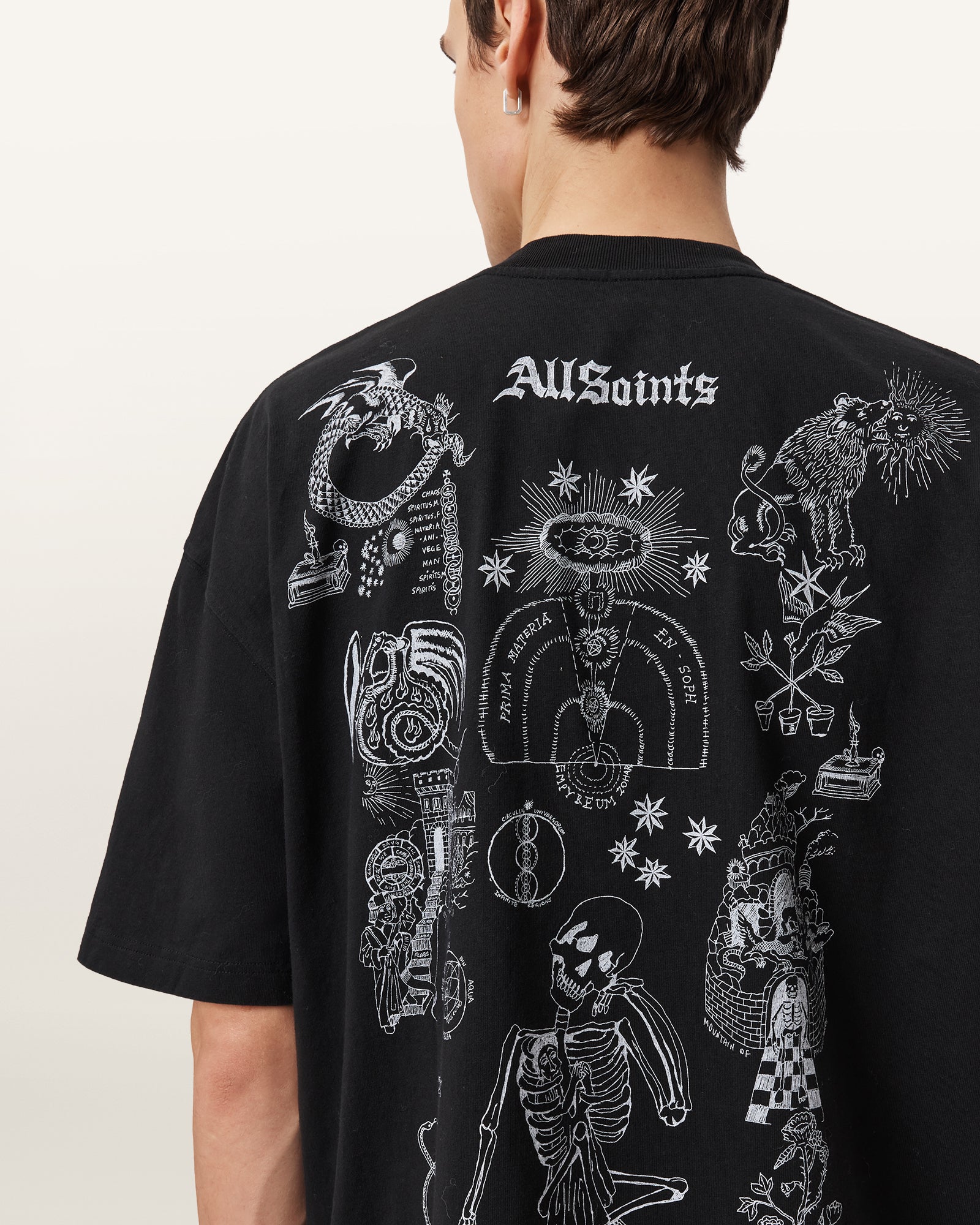 Jet Black Color Terra SS Crew from AllSaints