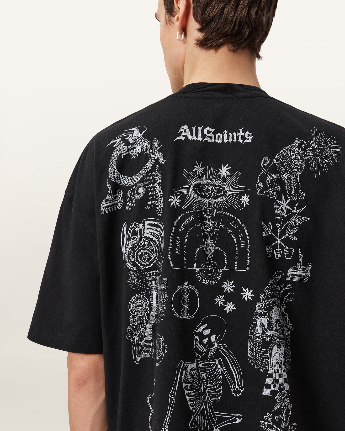 Jet Black Color Terra SS Crew from AllSaints