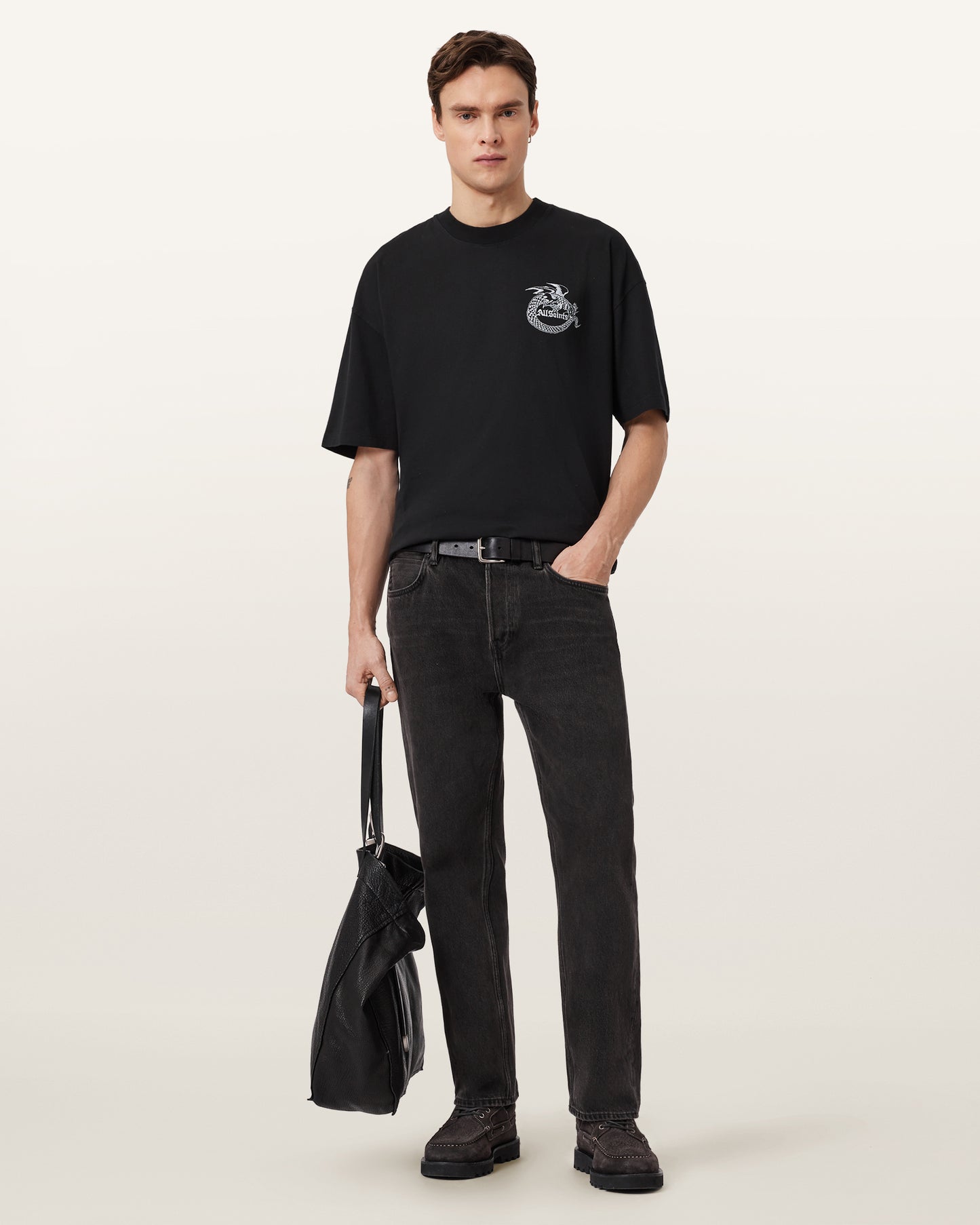 Jet Black Color Terra SS Crew from AllSaints