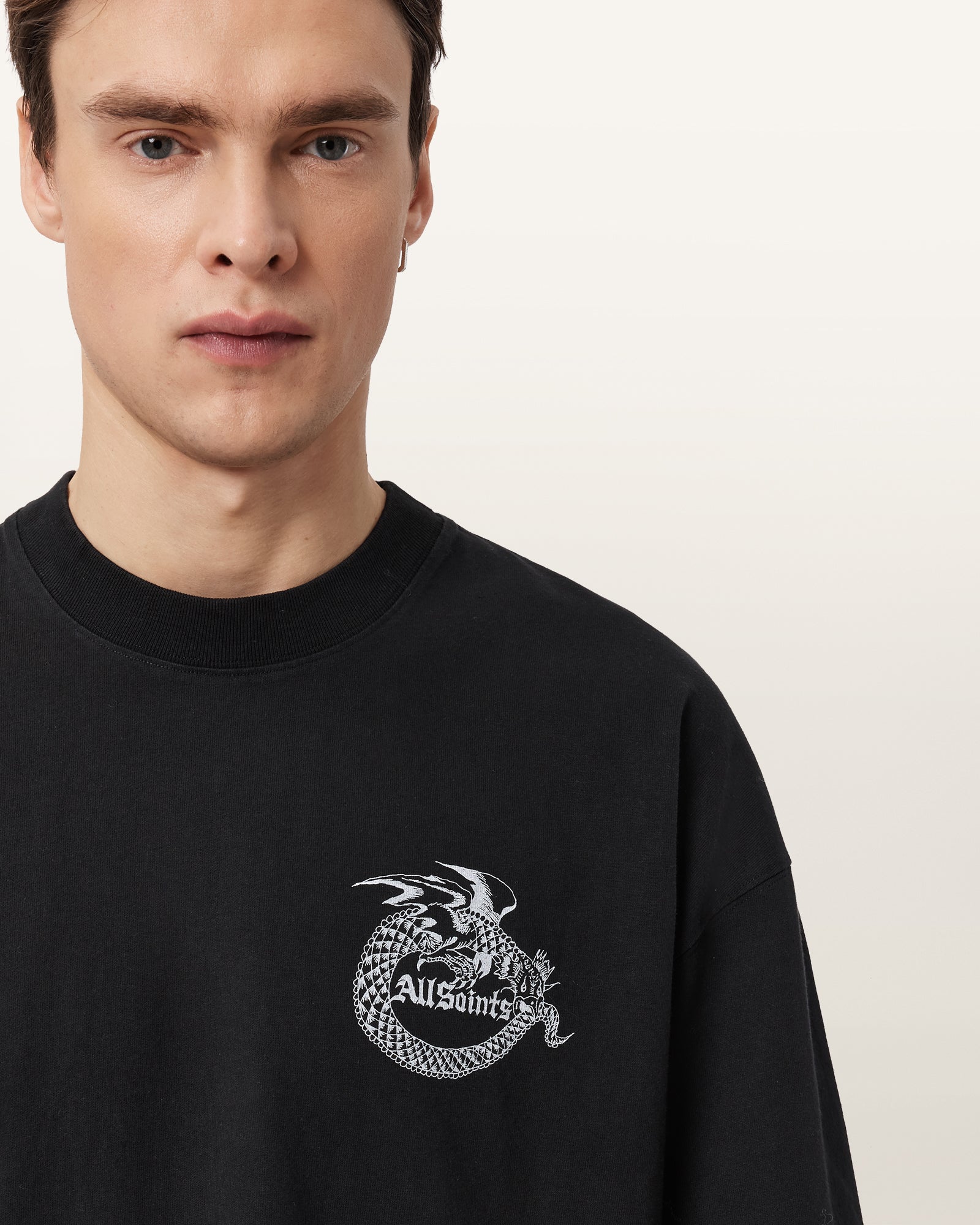 Jet Black Color Terra SS Crew from AllSaints