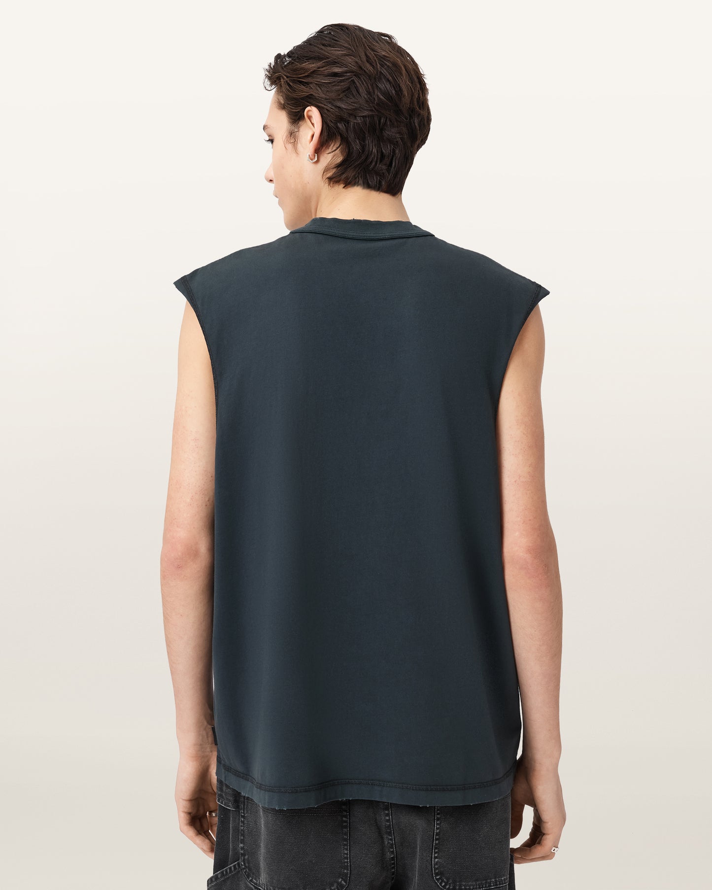 Washed Black Color Cole SL Crew from AllSaints