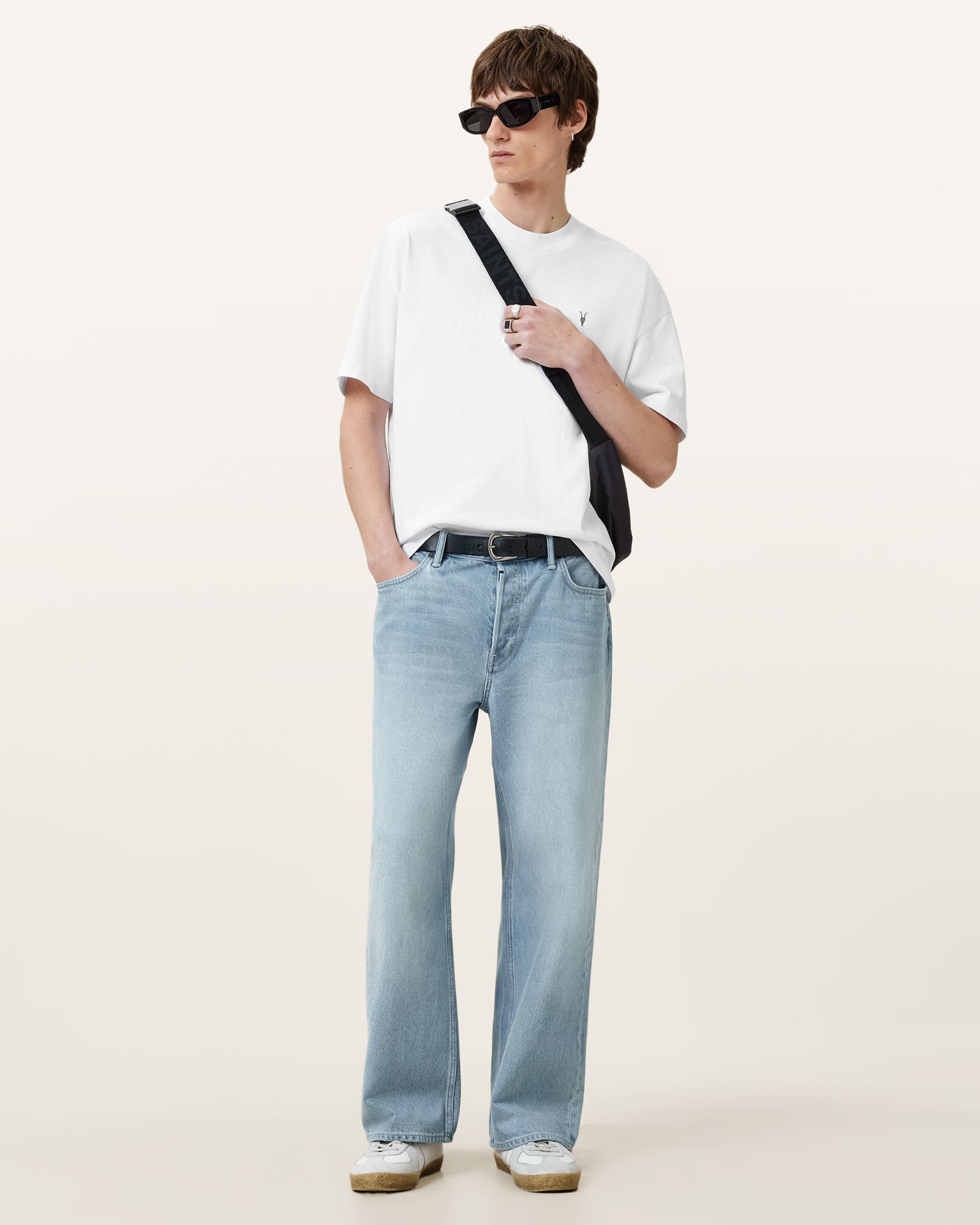 Optic White Color Harding SS Crew from AllSaints