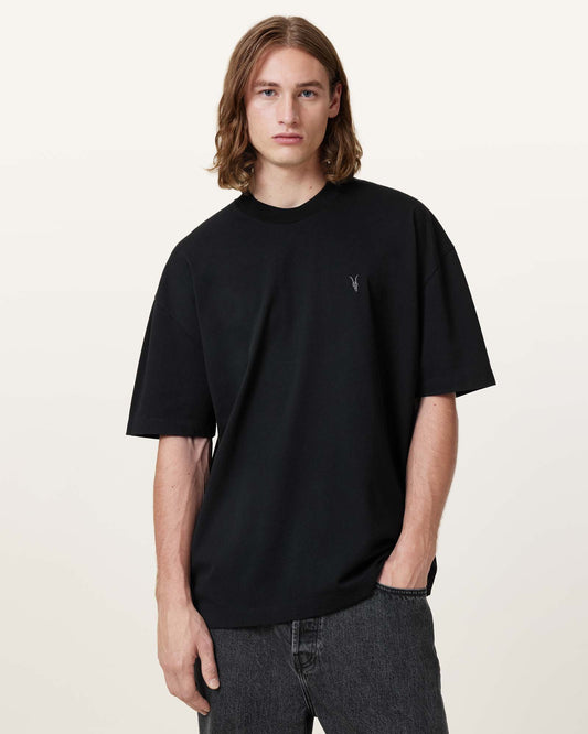 Jet Black Color Harding SS Crew from AllSaints