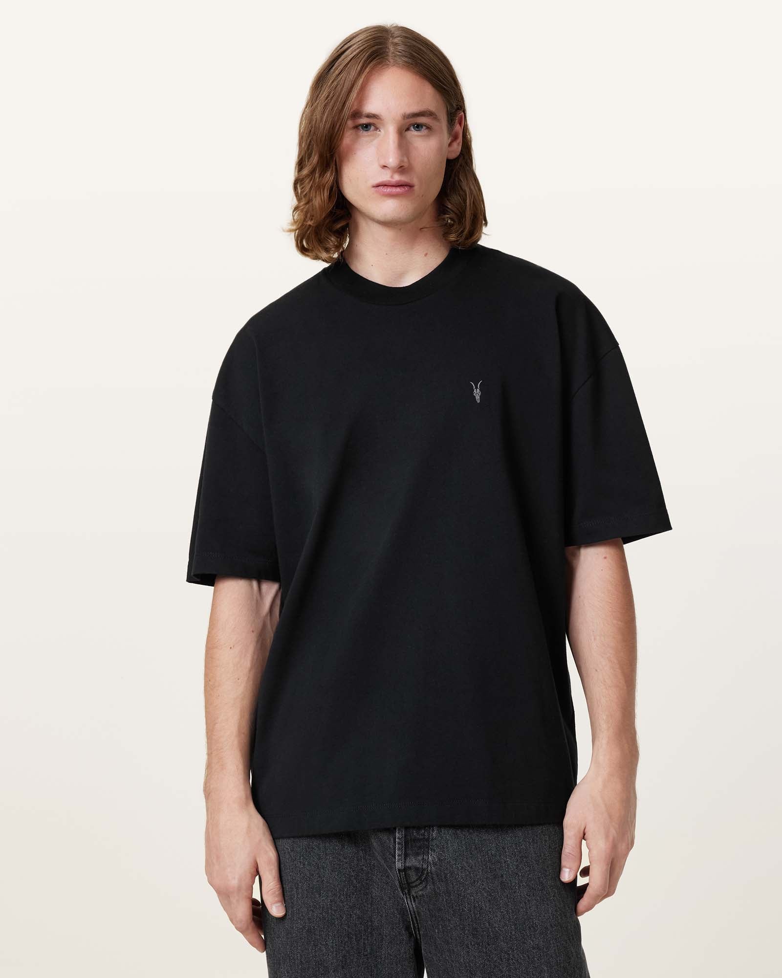 Jet Black Color Harding SS Crew from AllSaints