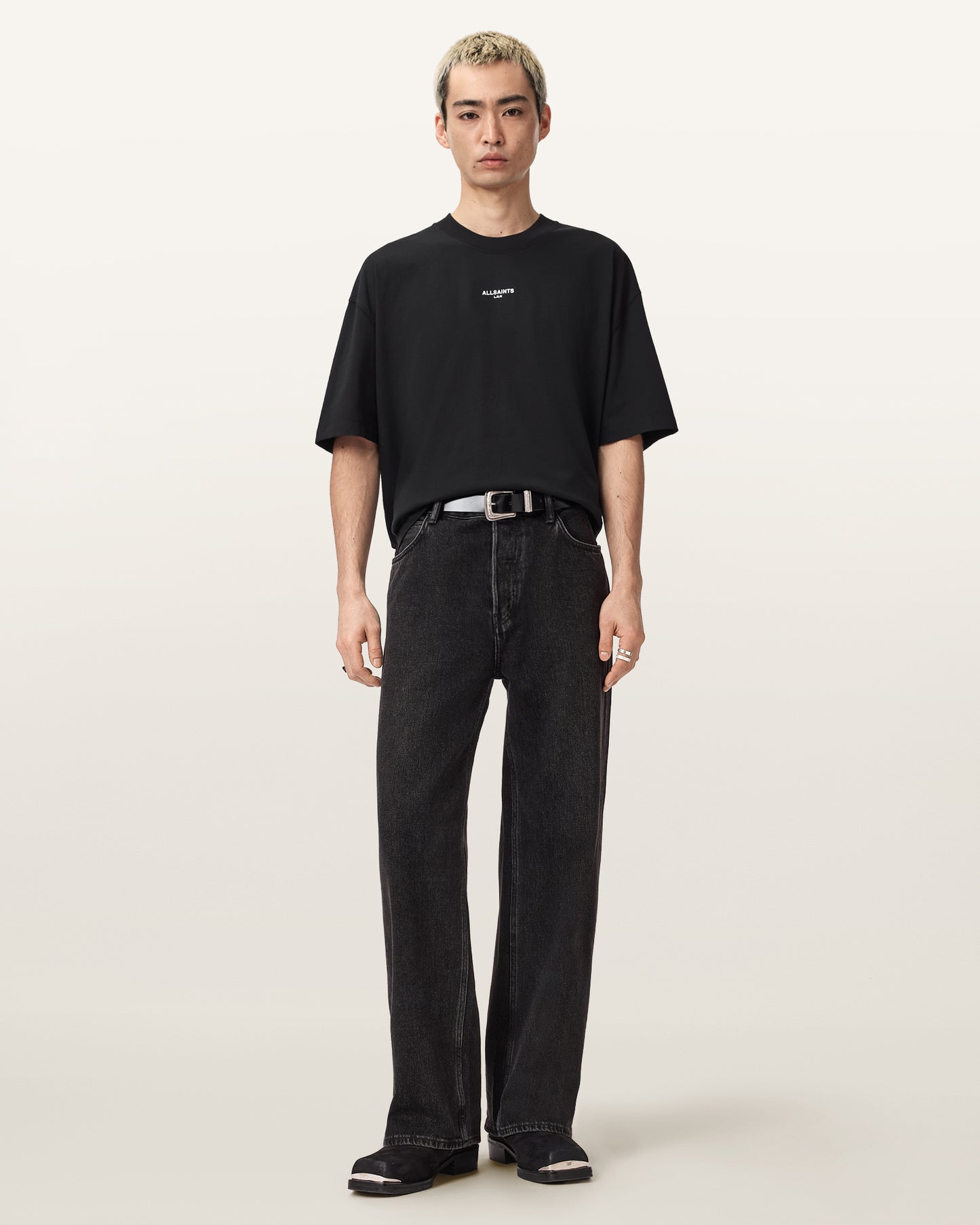 Washed Black Color Mikro SS Crew from AllSaints