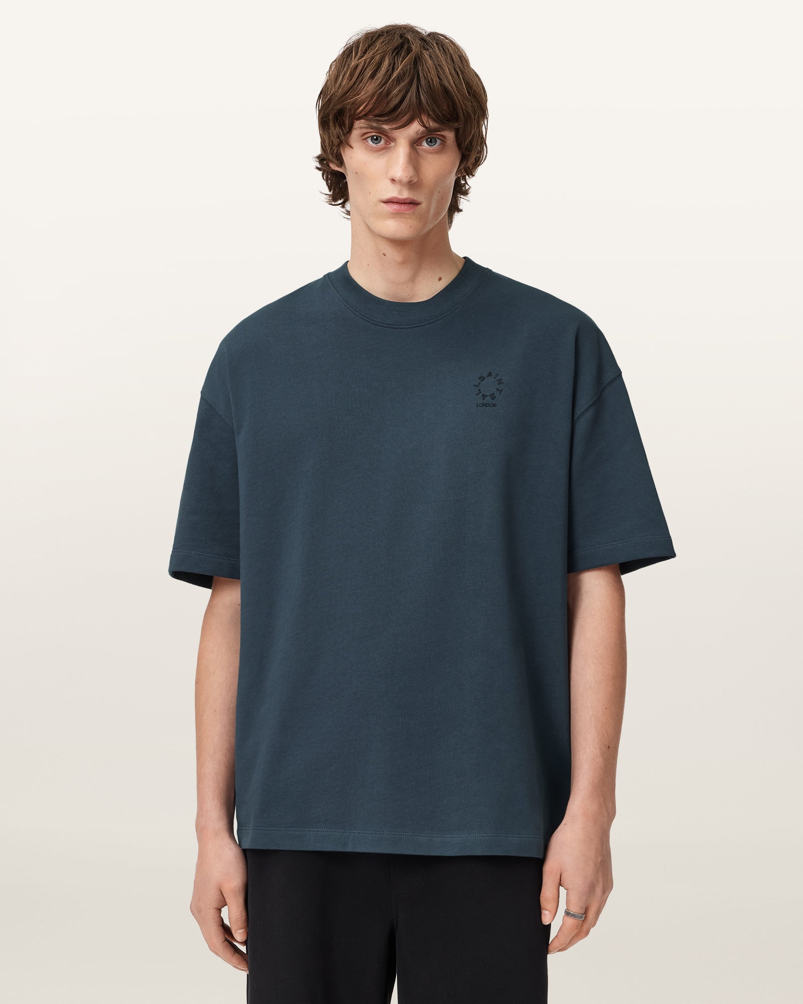 MOONSTONE BLUE Color Haven SS Crew from AllSaints